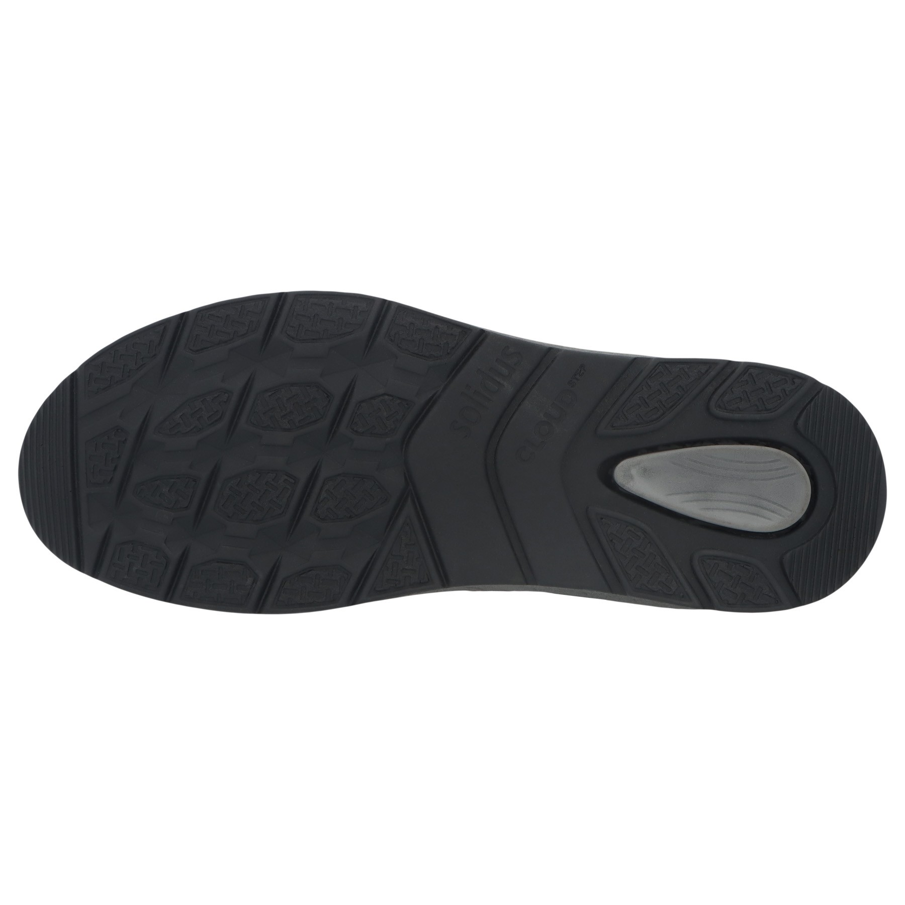 schwarze halbschuh sohlenansicht
