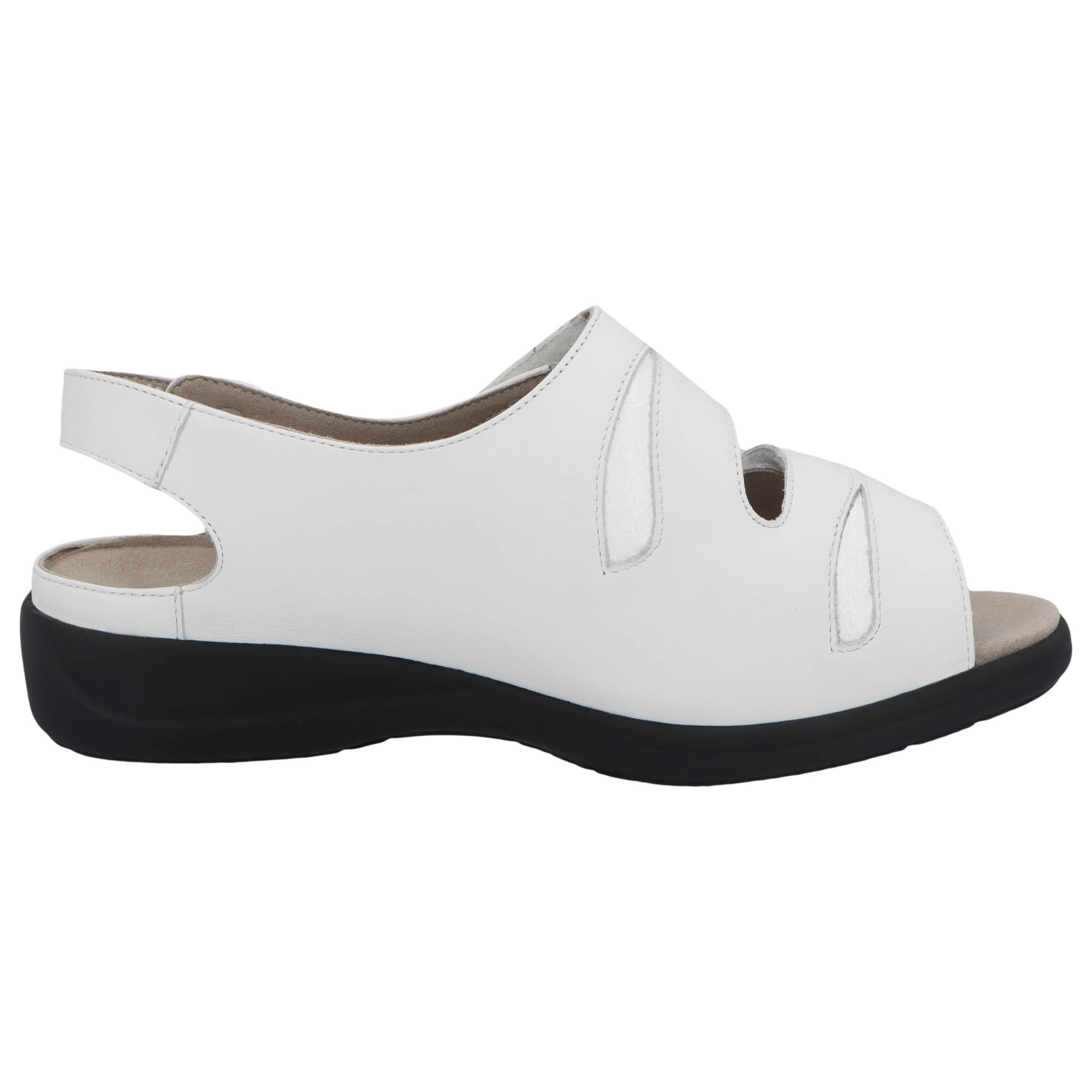 weiße sandale seitenansicht rechts