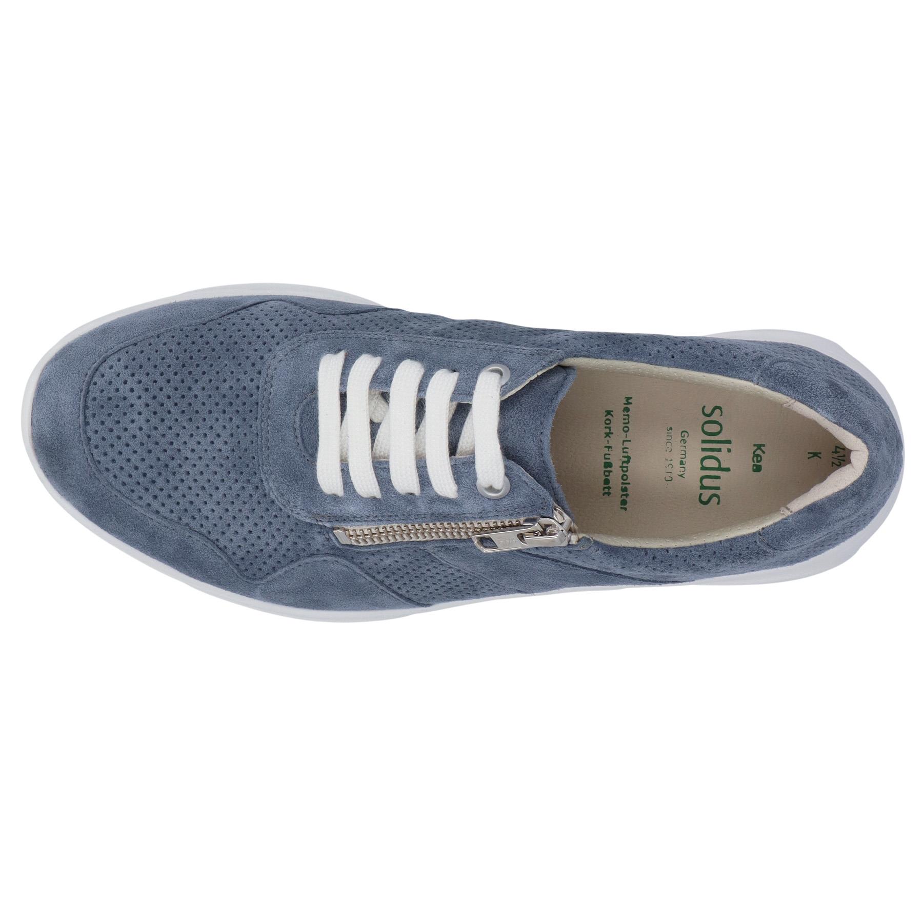 blaue halbschuh draufsicht