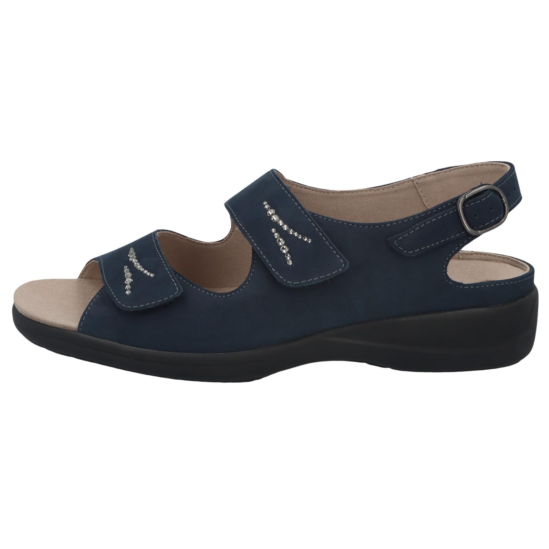 blaue sandale seitenansicht links