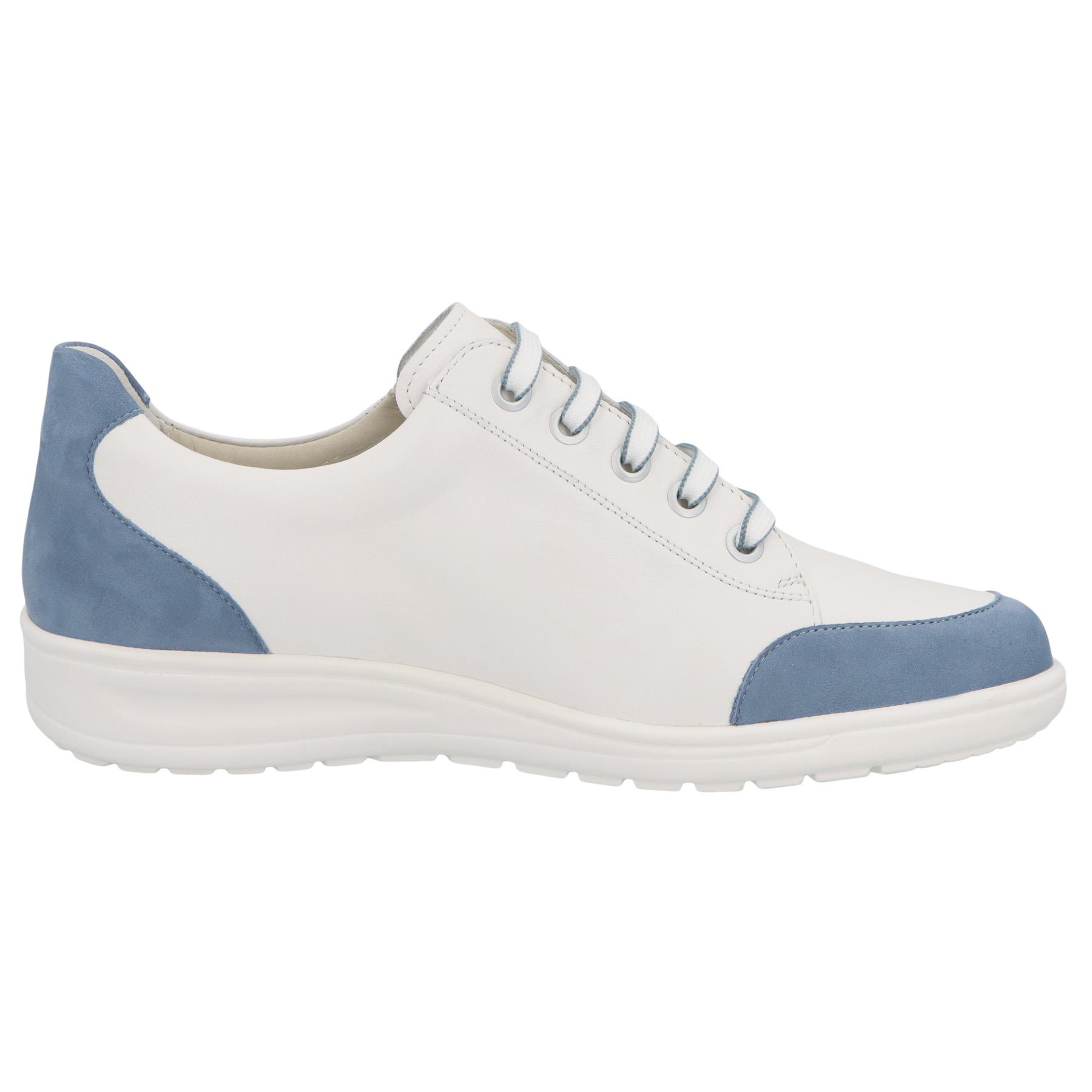 blaue halbschuh seitenansicht rechts