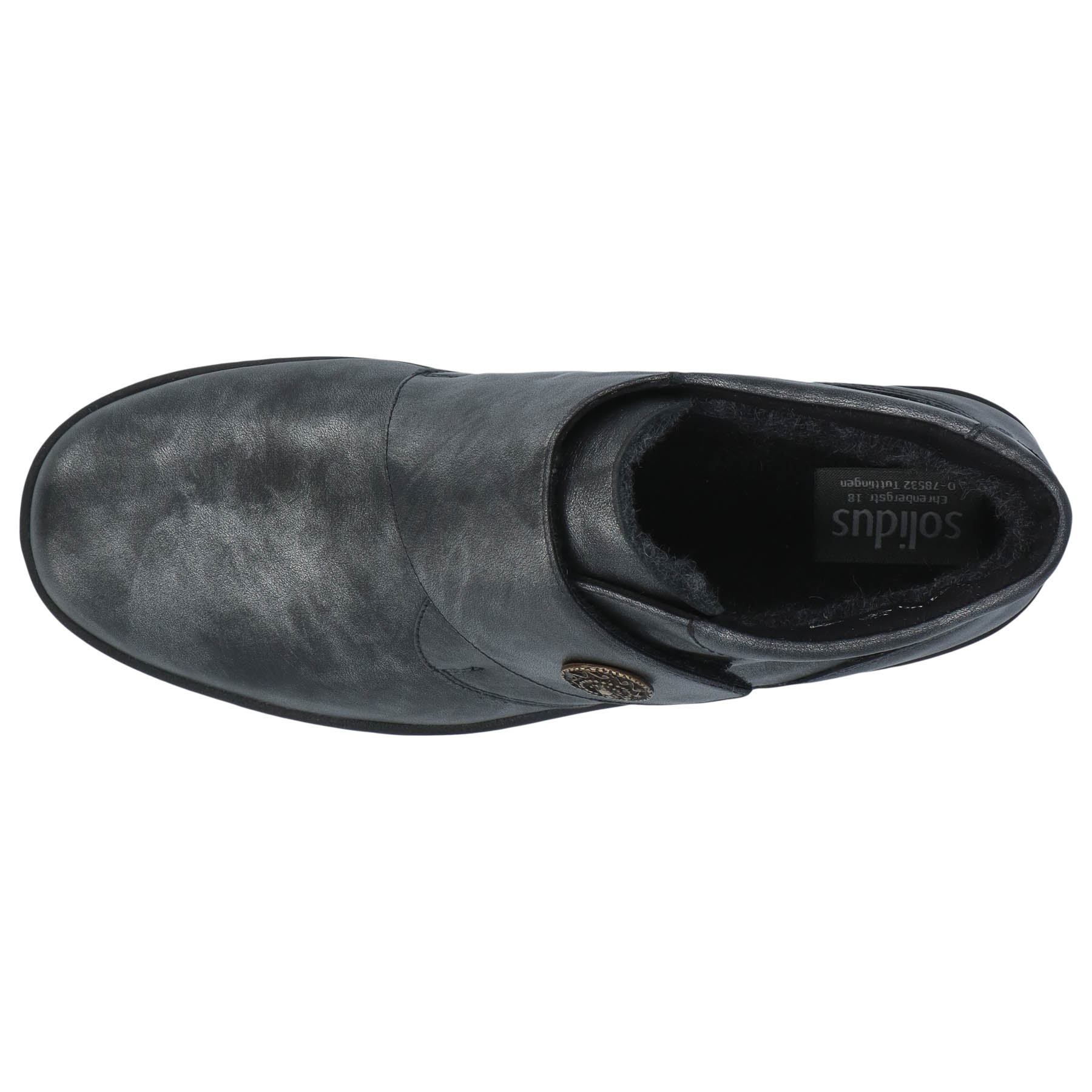 graue stiefel draufsicht