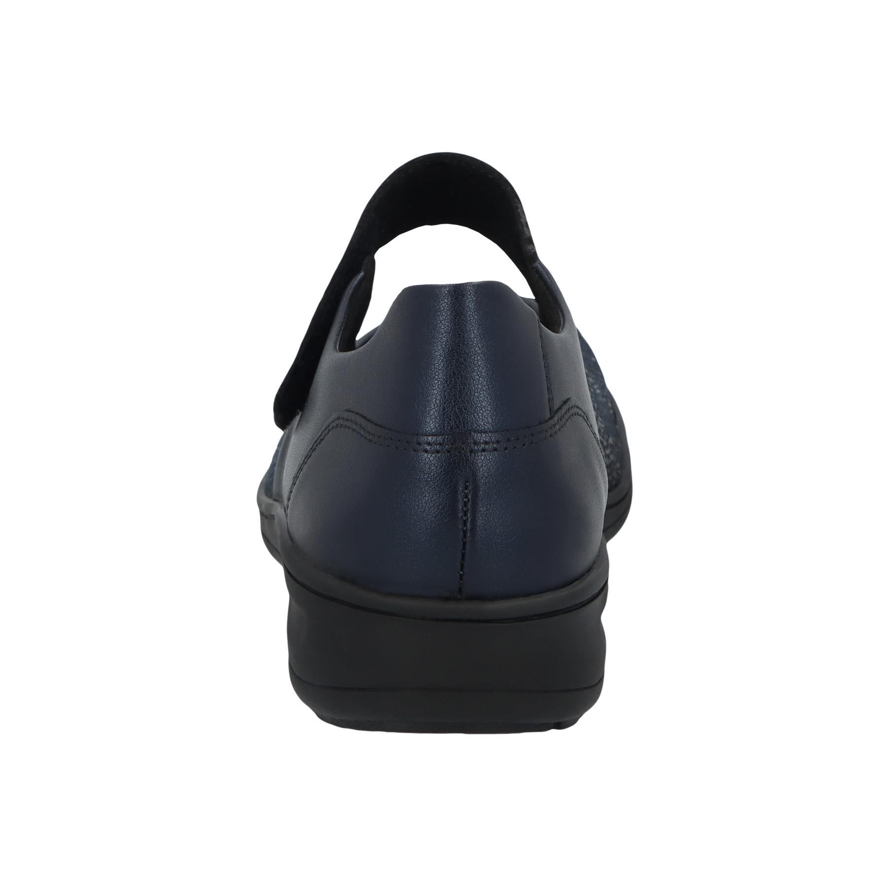 blaue slipper hinteransicht