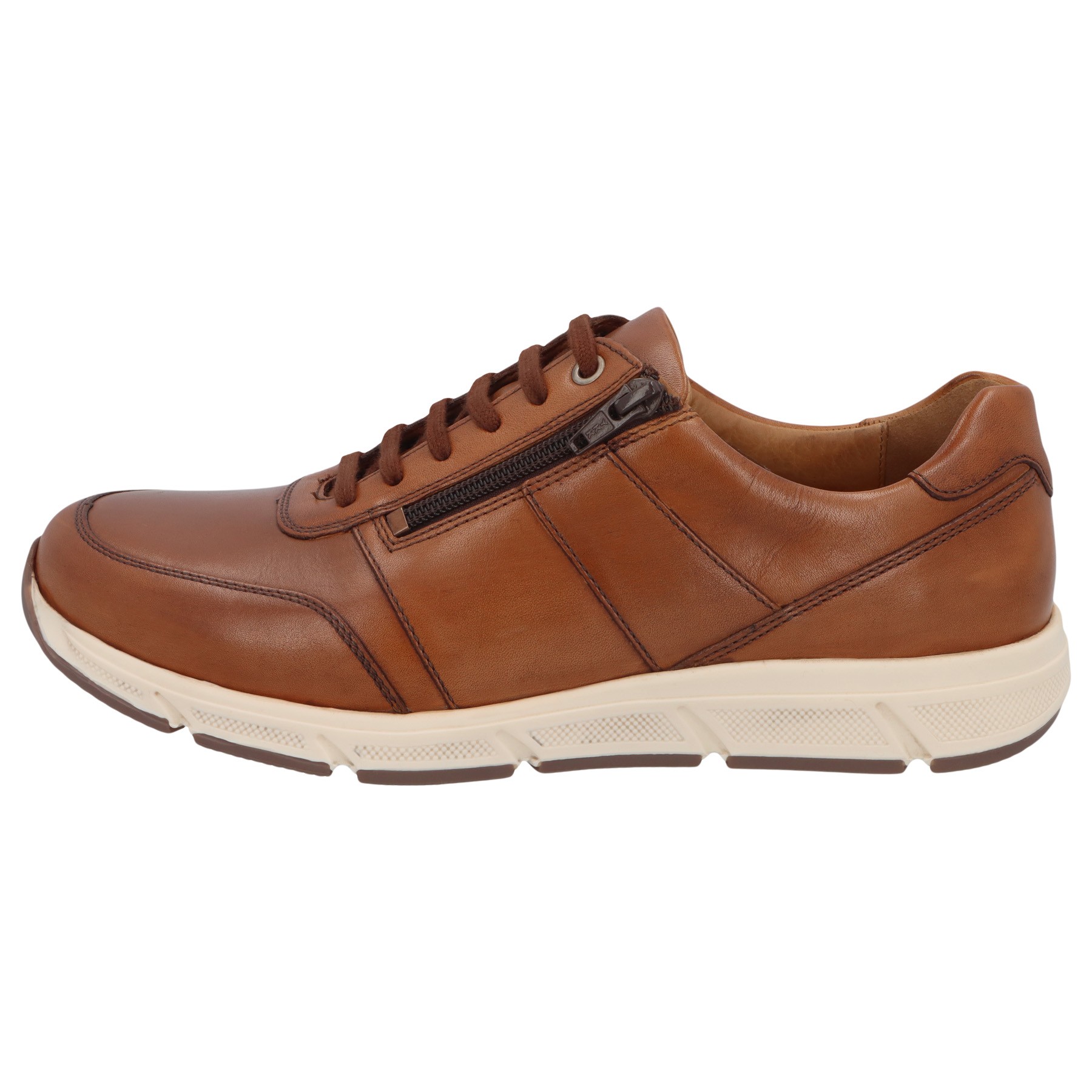 braune halbschuh seitenansicht links