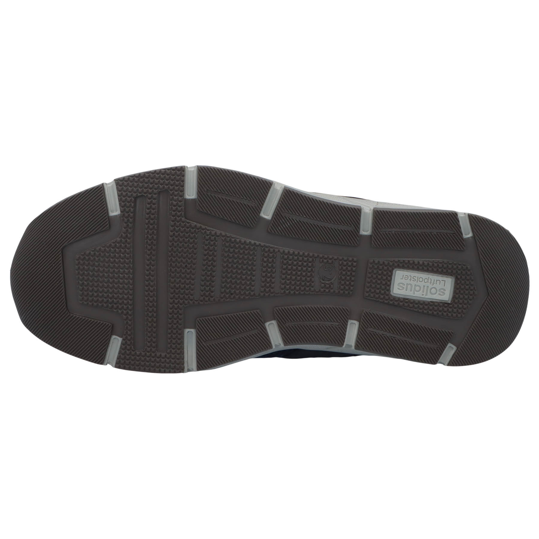 blaue halbschuh sohlenansicht