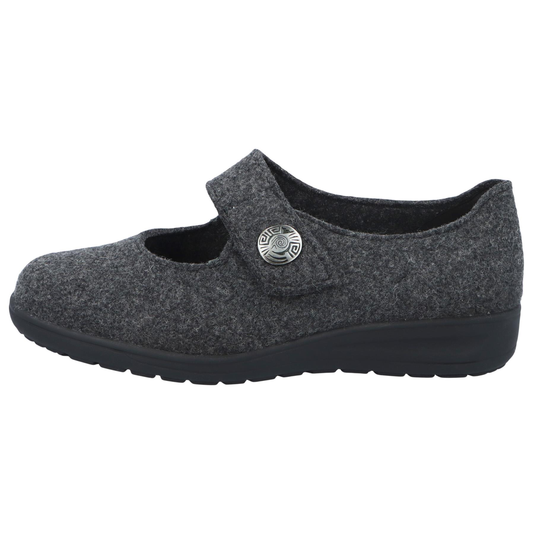 graue slipper seitenansicht links