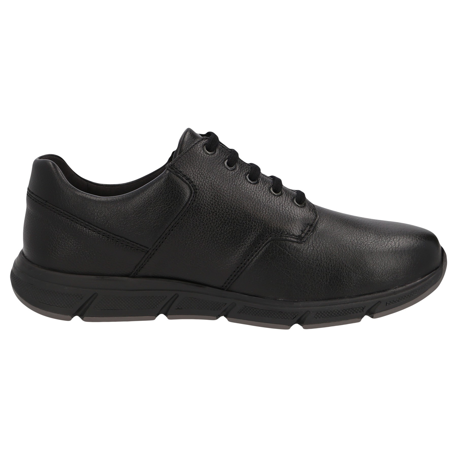 schwarze halbschuh seitenansicht rechts