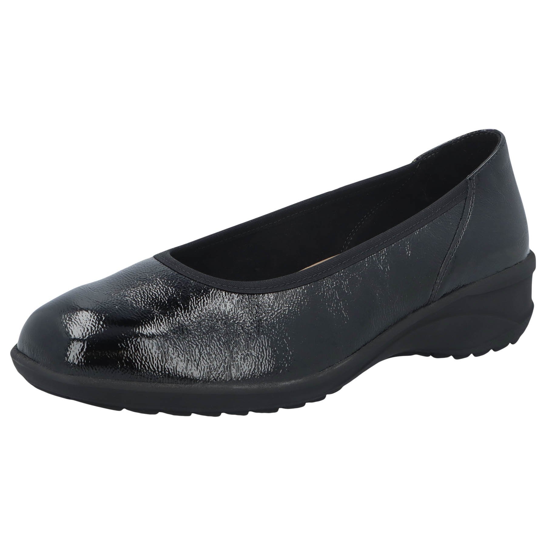 schwarze halbschuh 3-4 ansicht