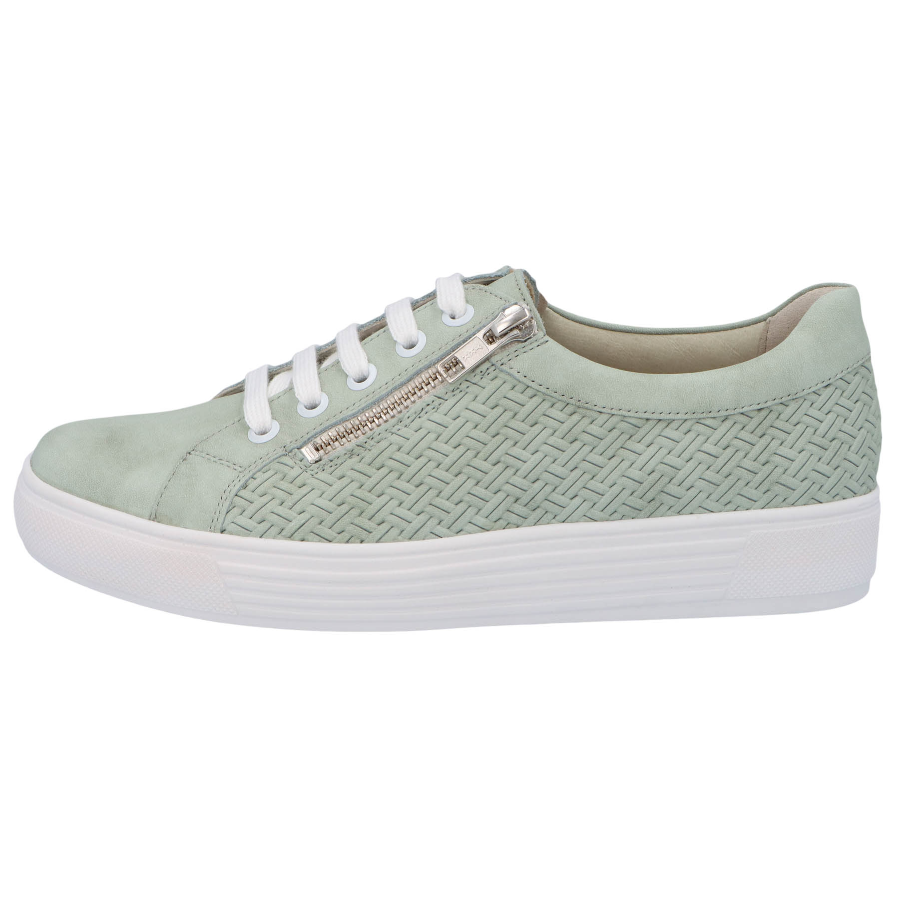 grüne halbschuh seitenansicht links