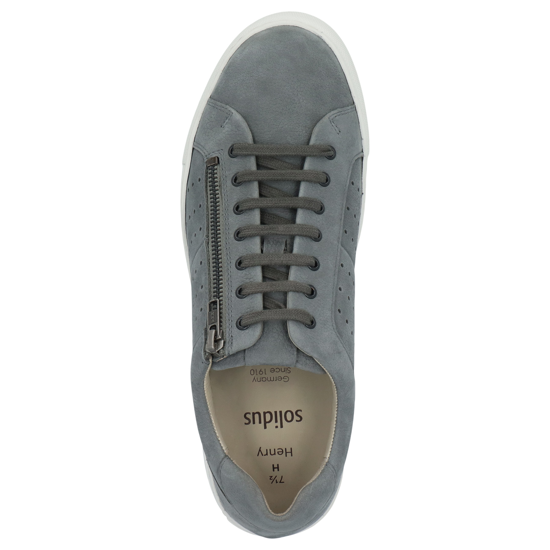 blaue halbschuh draufsicht