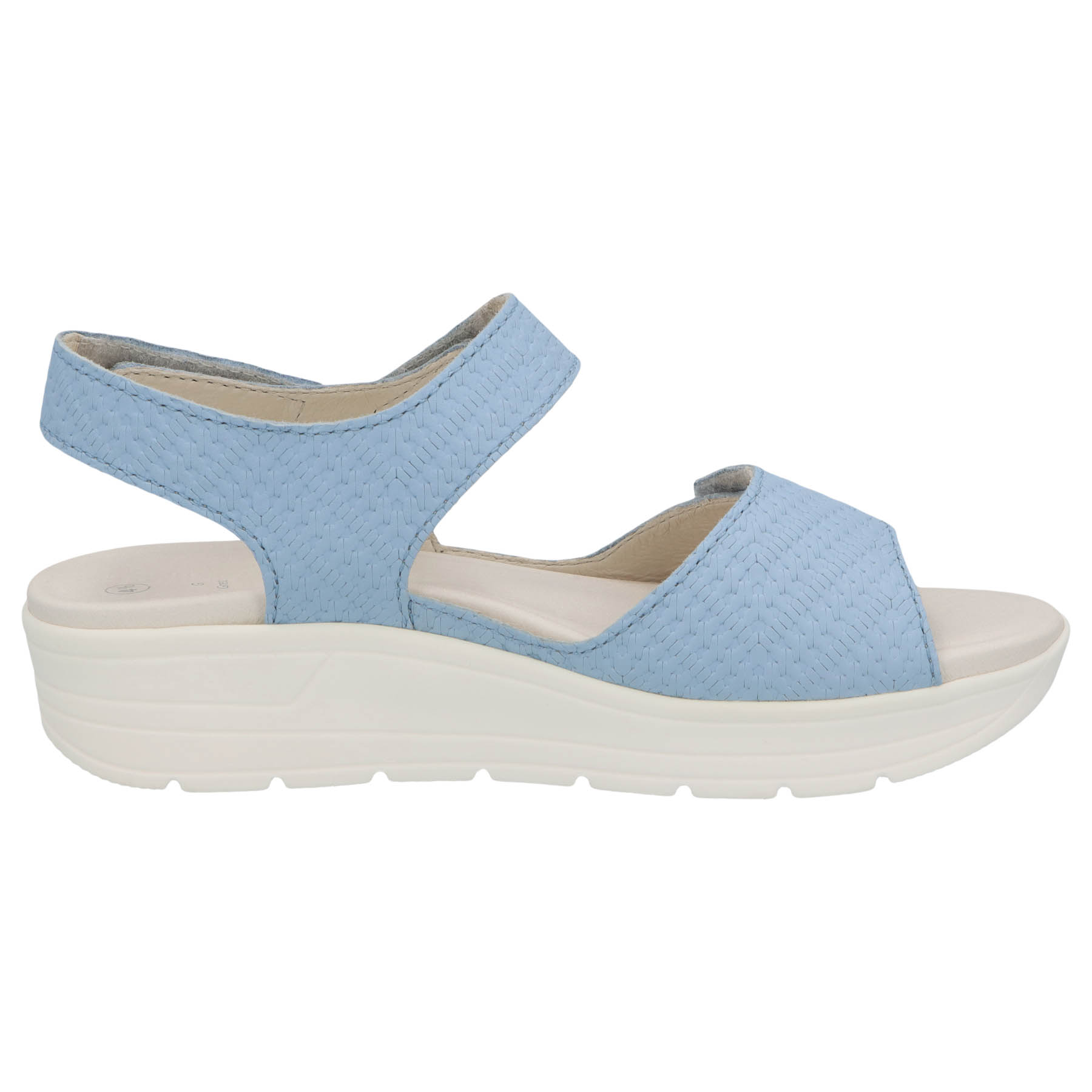 blaue sandale seitenansicht rechts