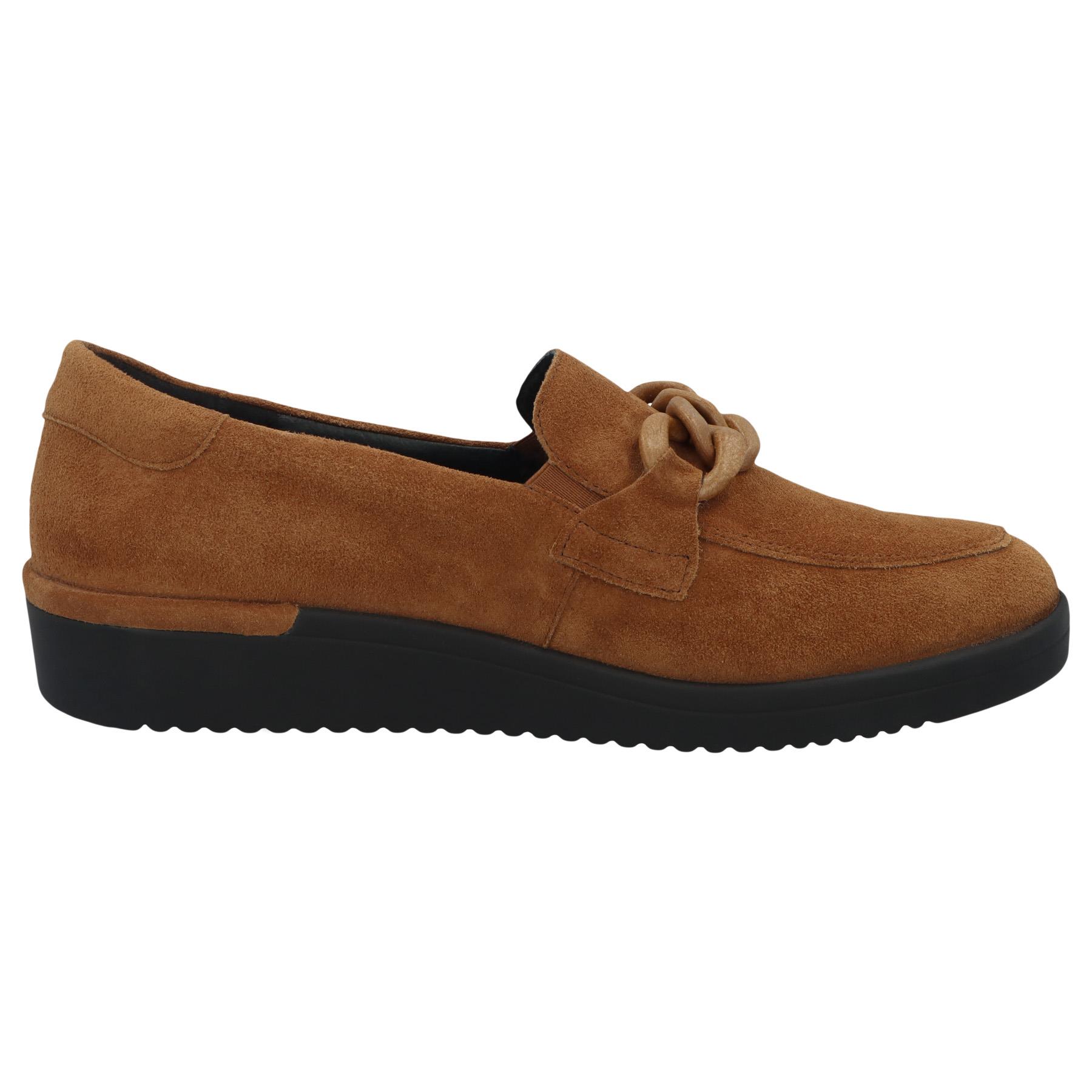 braune slipper seitenansicht rechts
