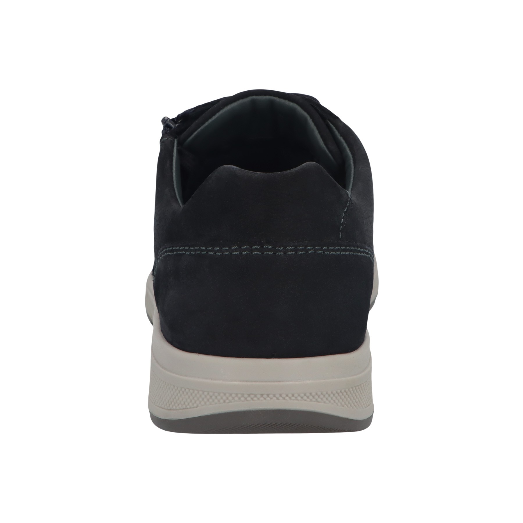 blaue halbschuh hinteransicht