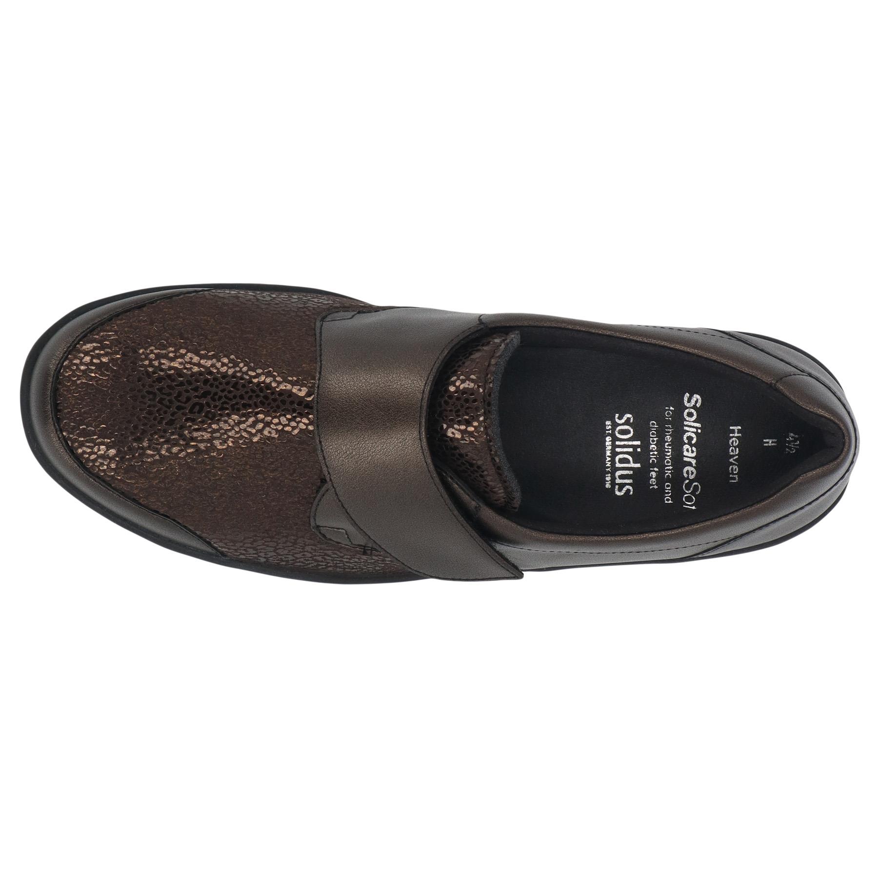 graue slipper draufsicht