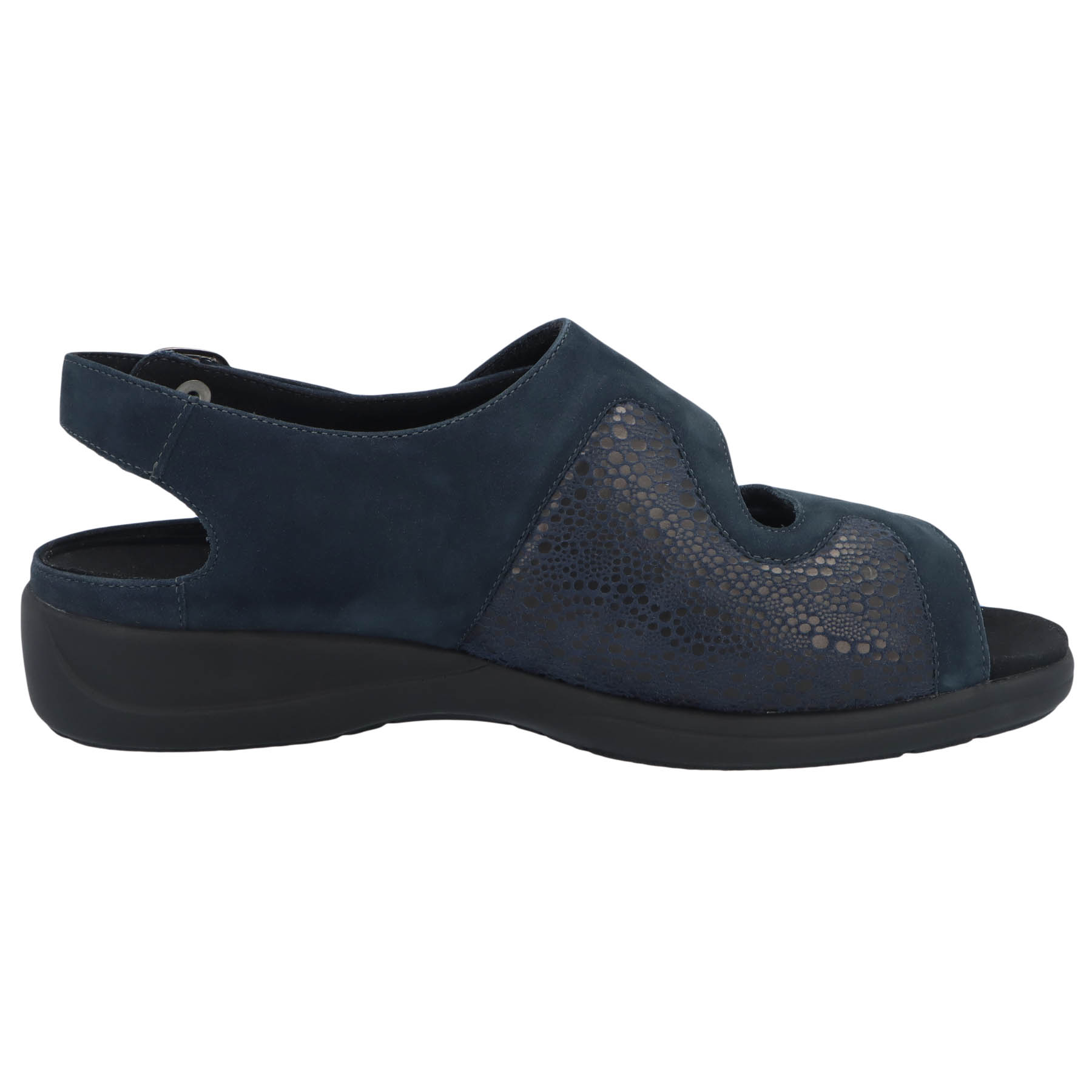 blaue sandale seitenansicht rechts