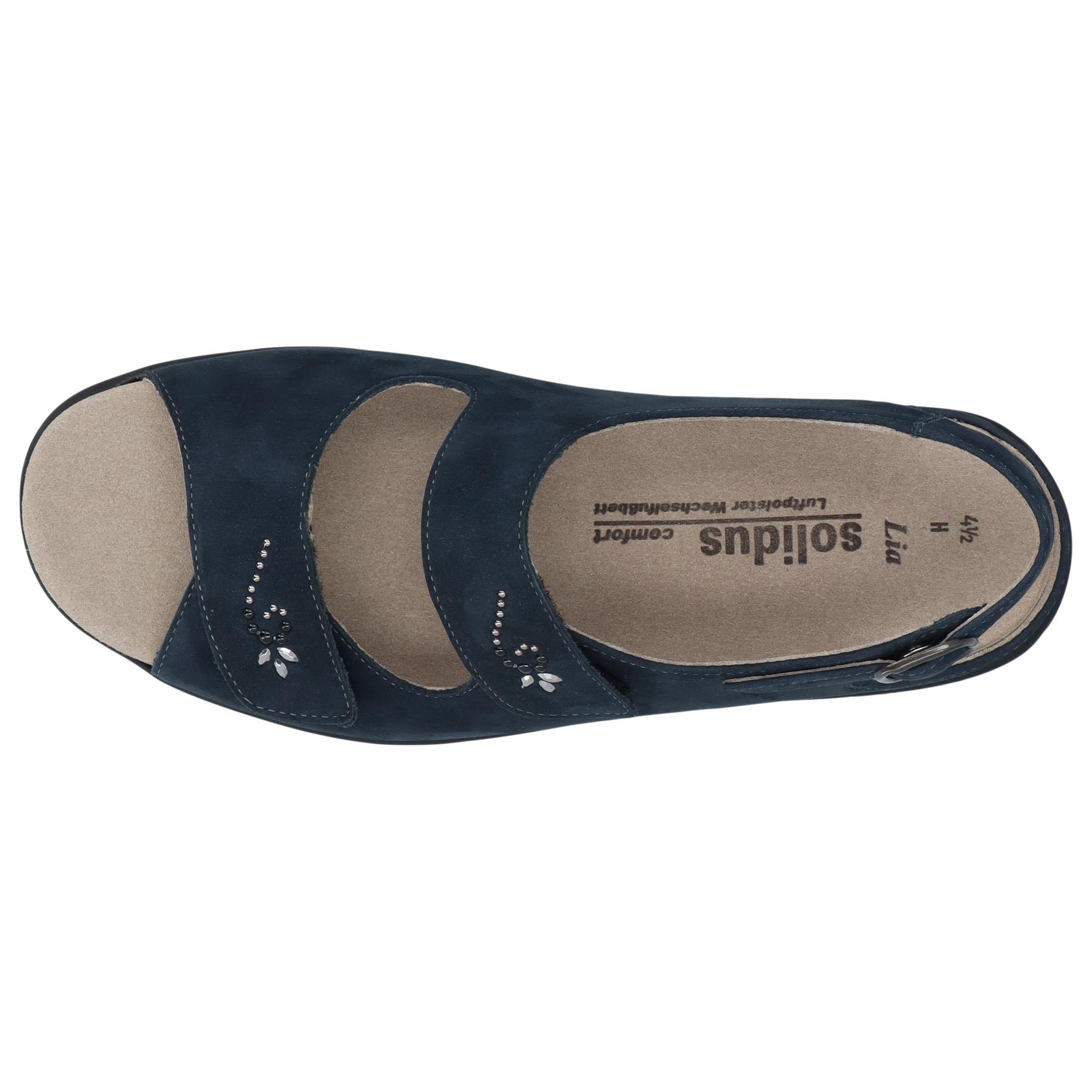 blaue sandale draufsicht