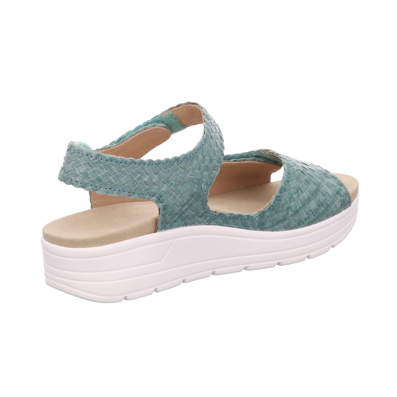 grüne sandale hinteransicht