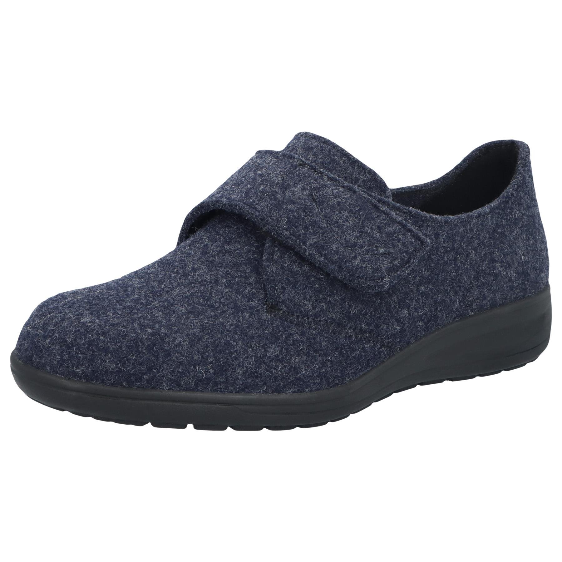 blaue slipper 3-4 ansicht