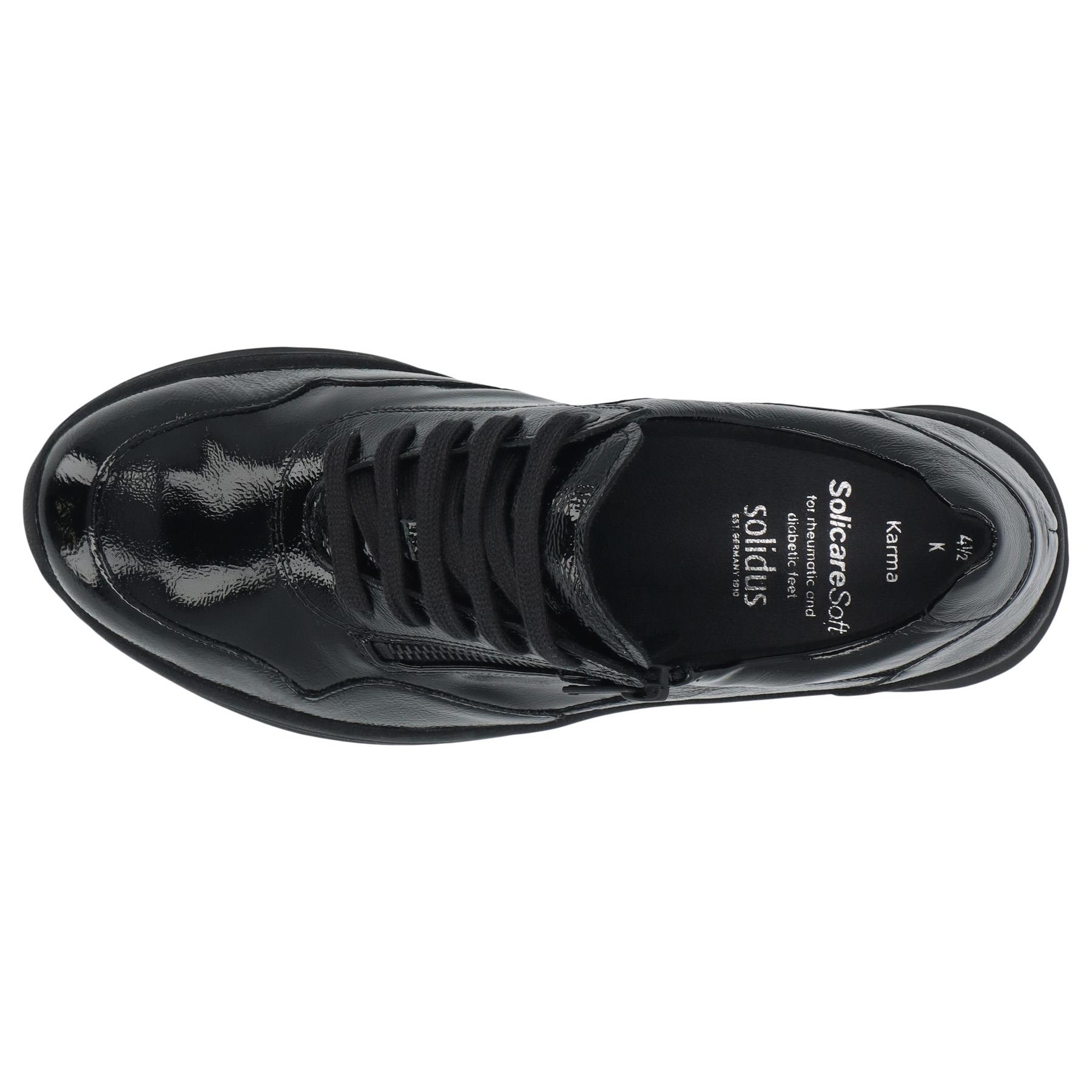 schwarze halbschuh draufsicht