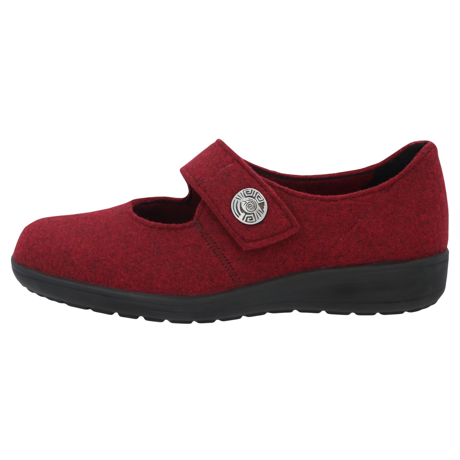 rote slipper seitenansicht links
