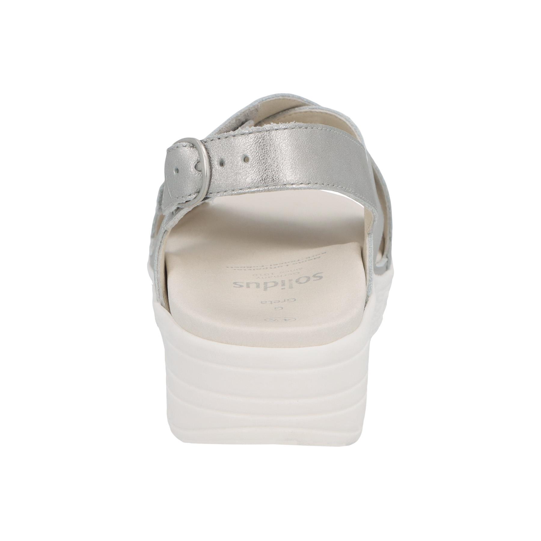 graue sandale hinteransicht