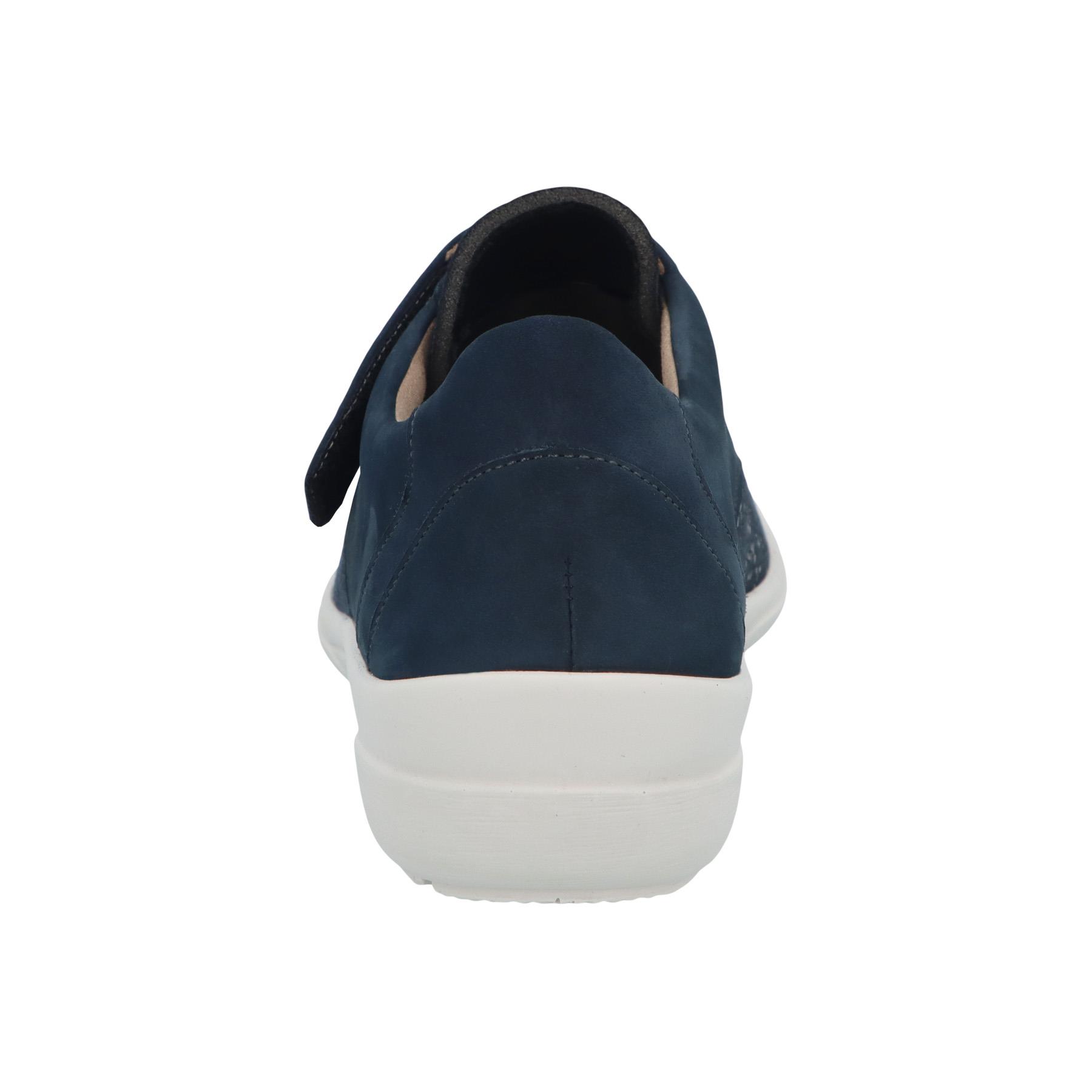 blaue slipper hinteransicht