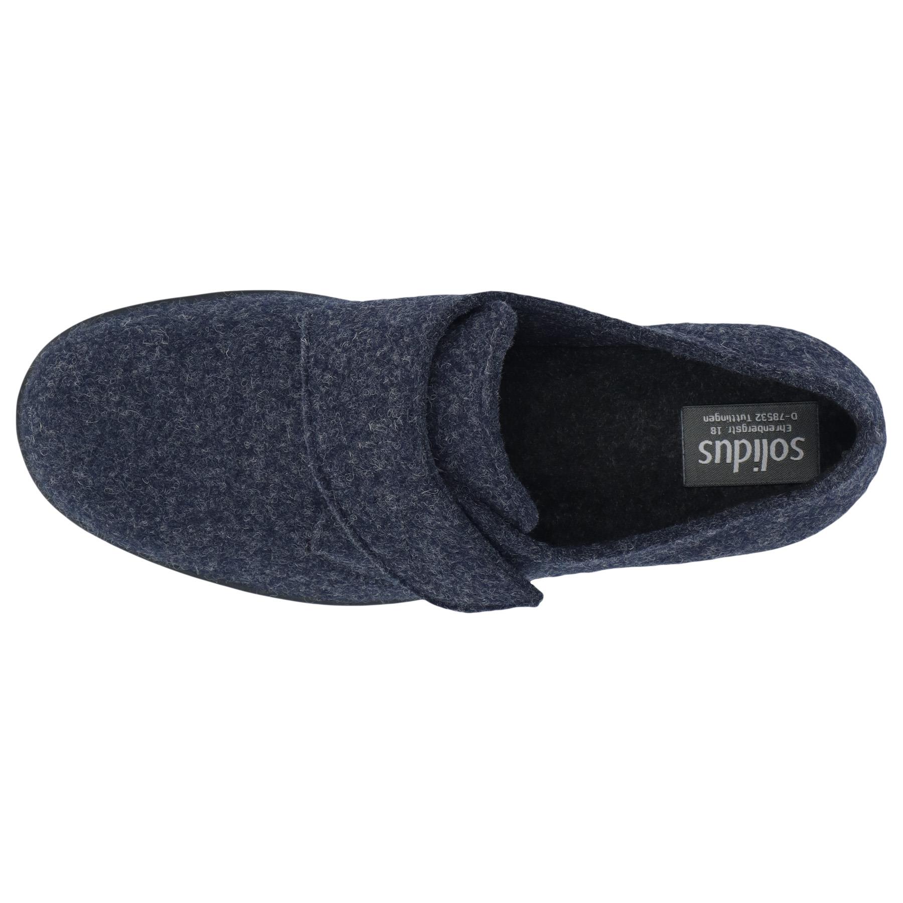 blaue slipper draufsicht
