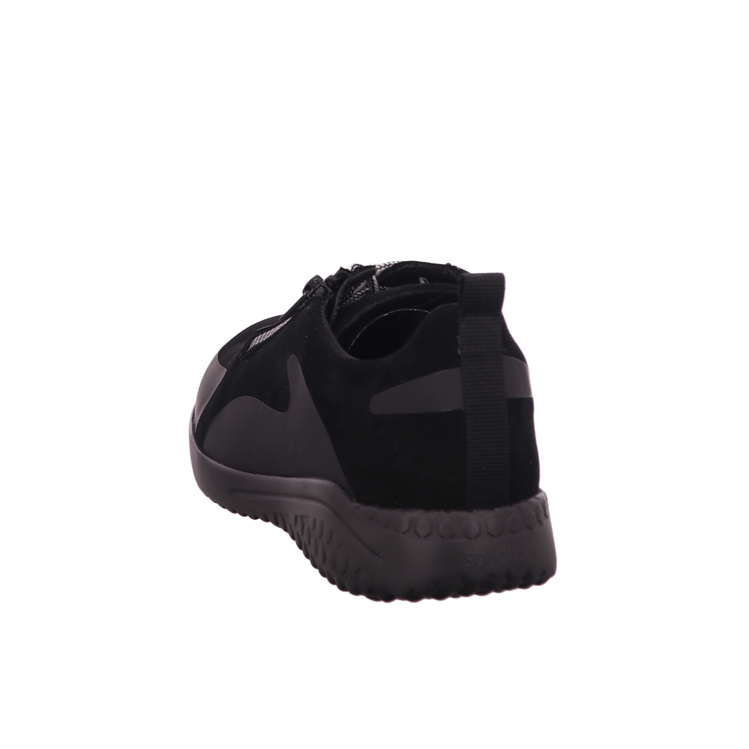 schwarze halbschuh draufsicht