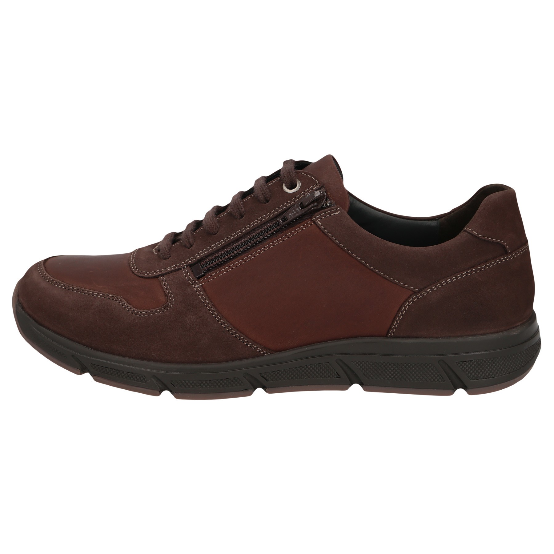 braune halbschuh seitenansicht links