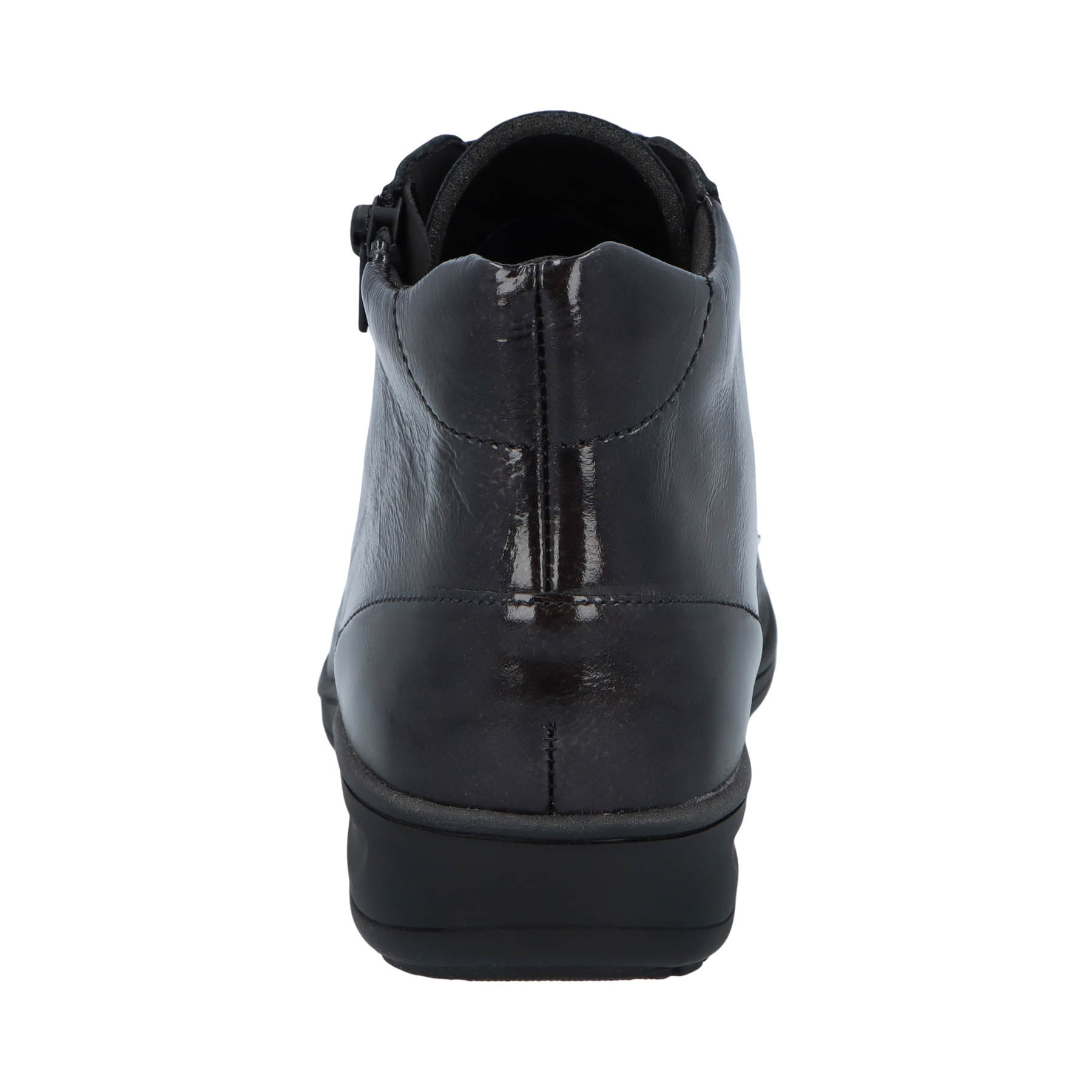 graue stiefel hinteransicht