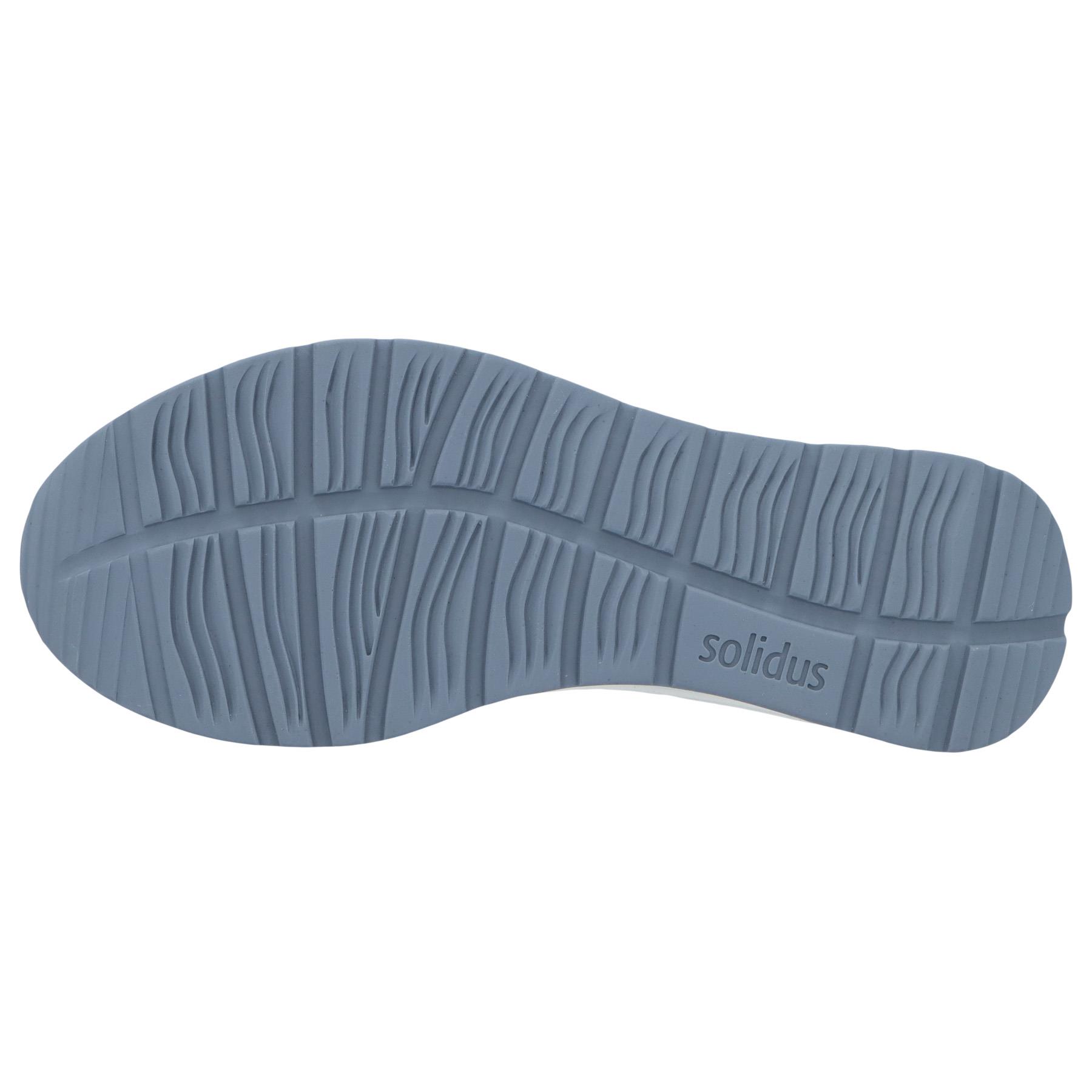 blaue halbschuh sohlenansicht