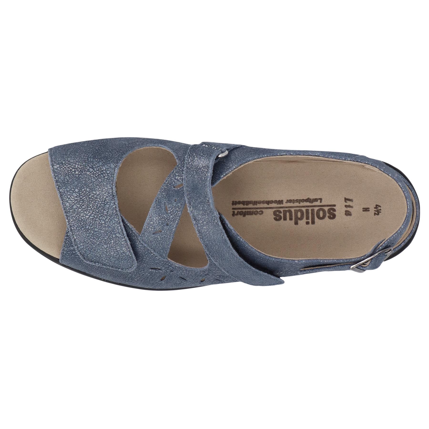 blaue sandale draufsicht