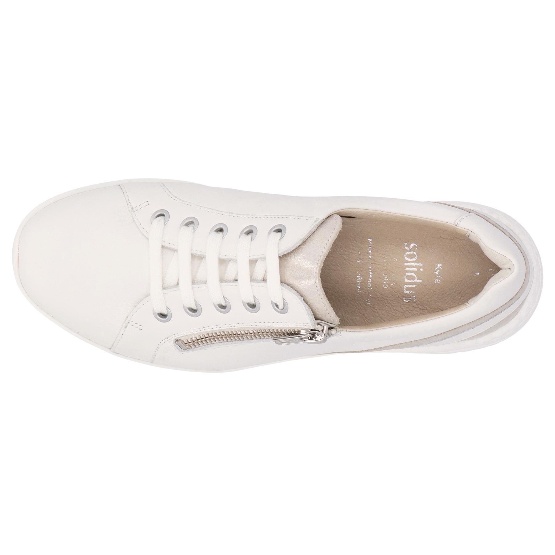 weiße halbschuh draufsicht