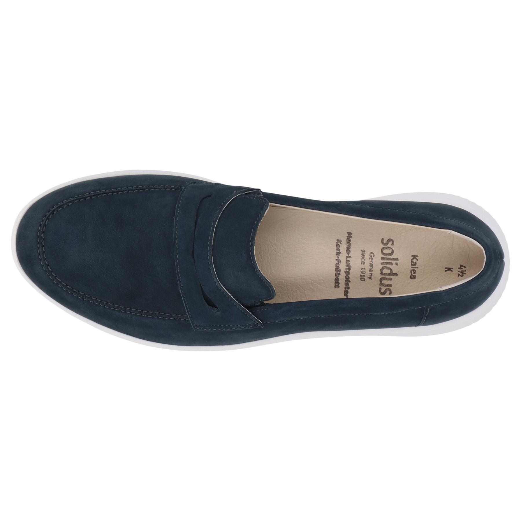 blaue slipper draufsicht