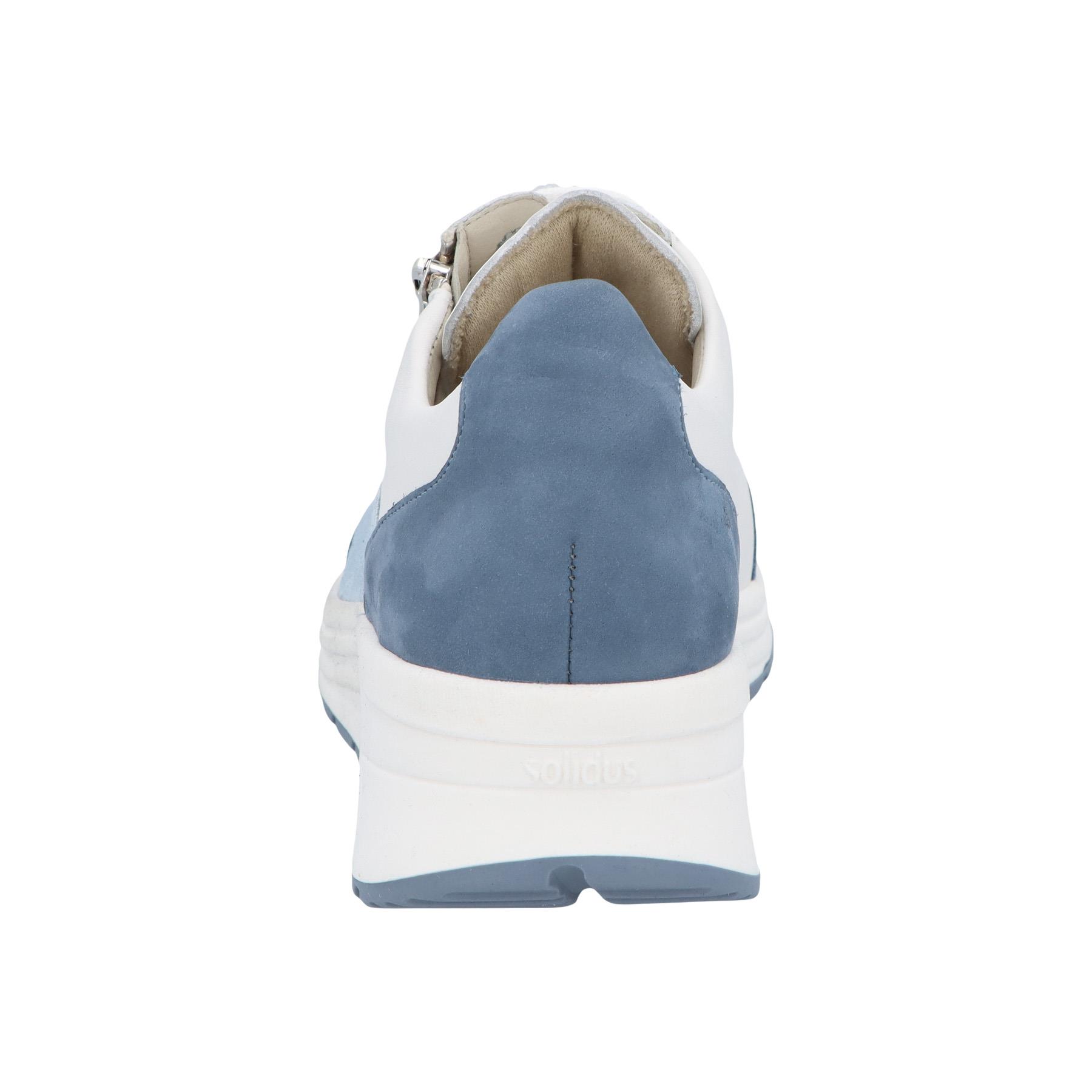 blaue halbschuh hinteransicht