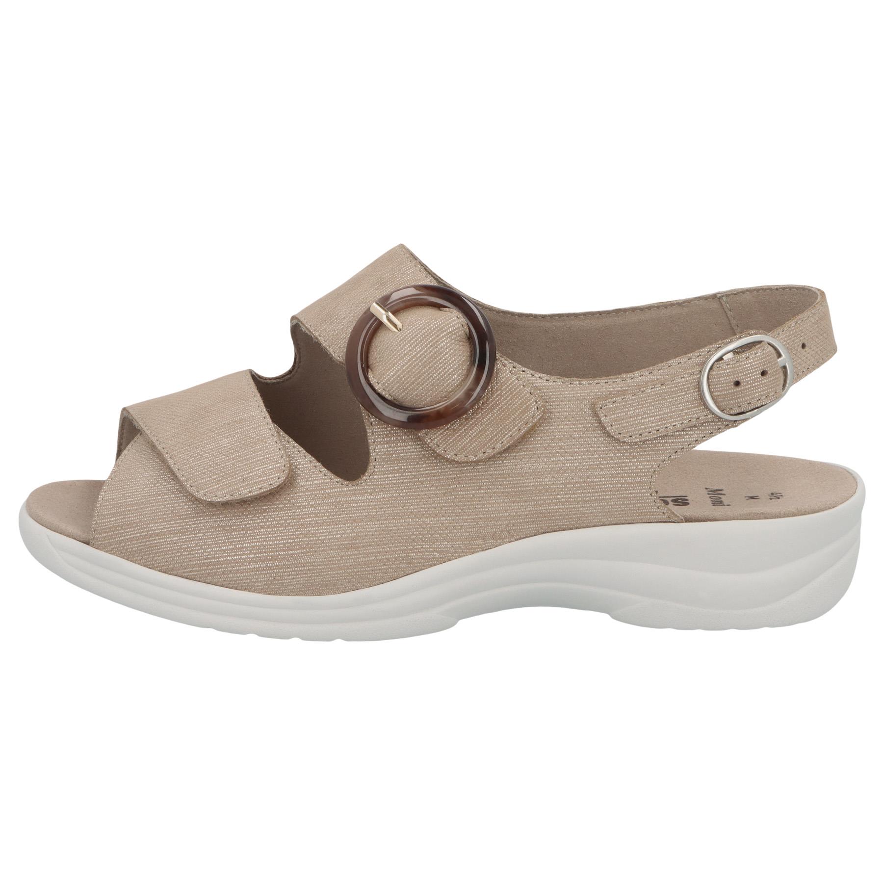 braune sandale seitenansicht links