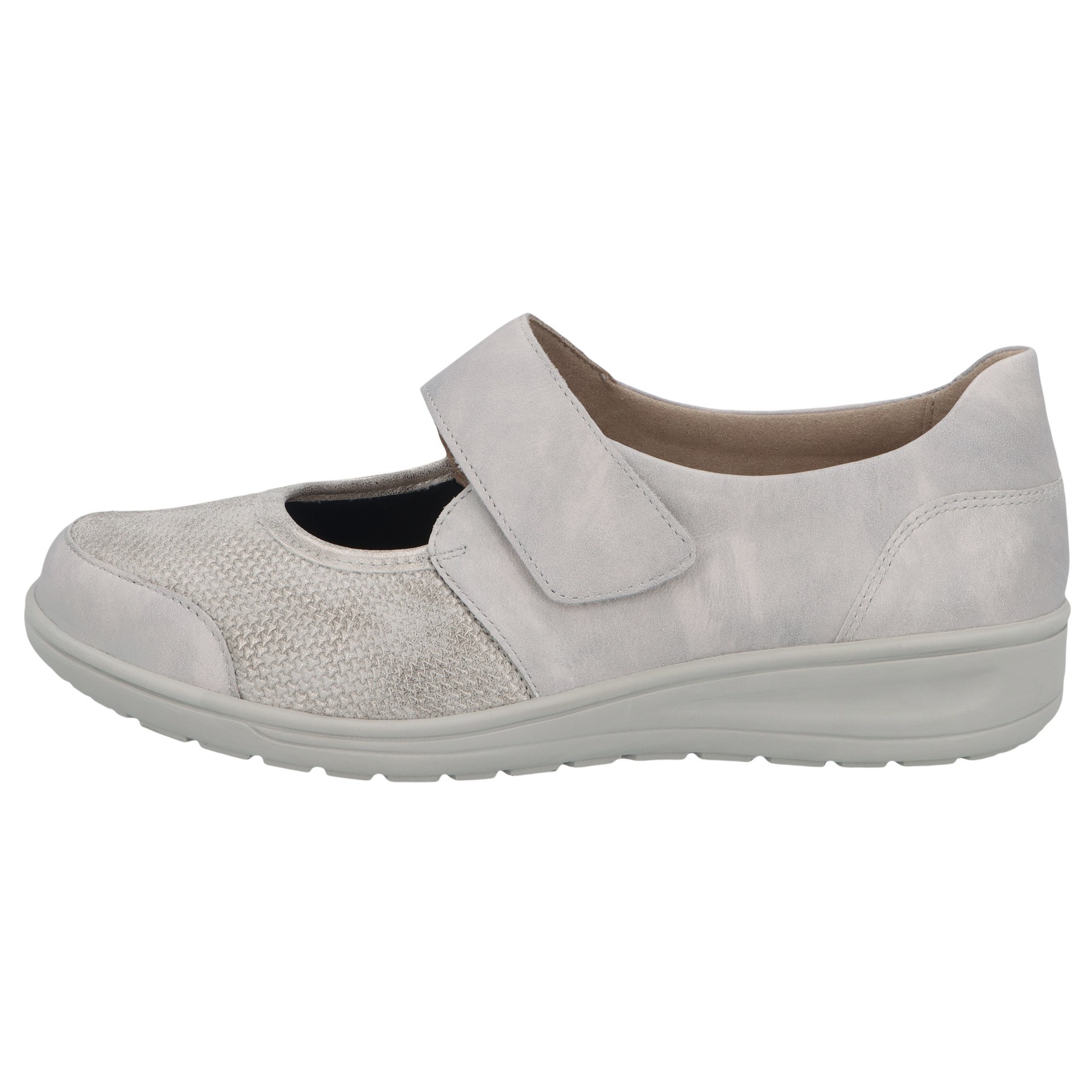 graue halbschuh seitenansicht links