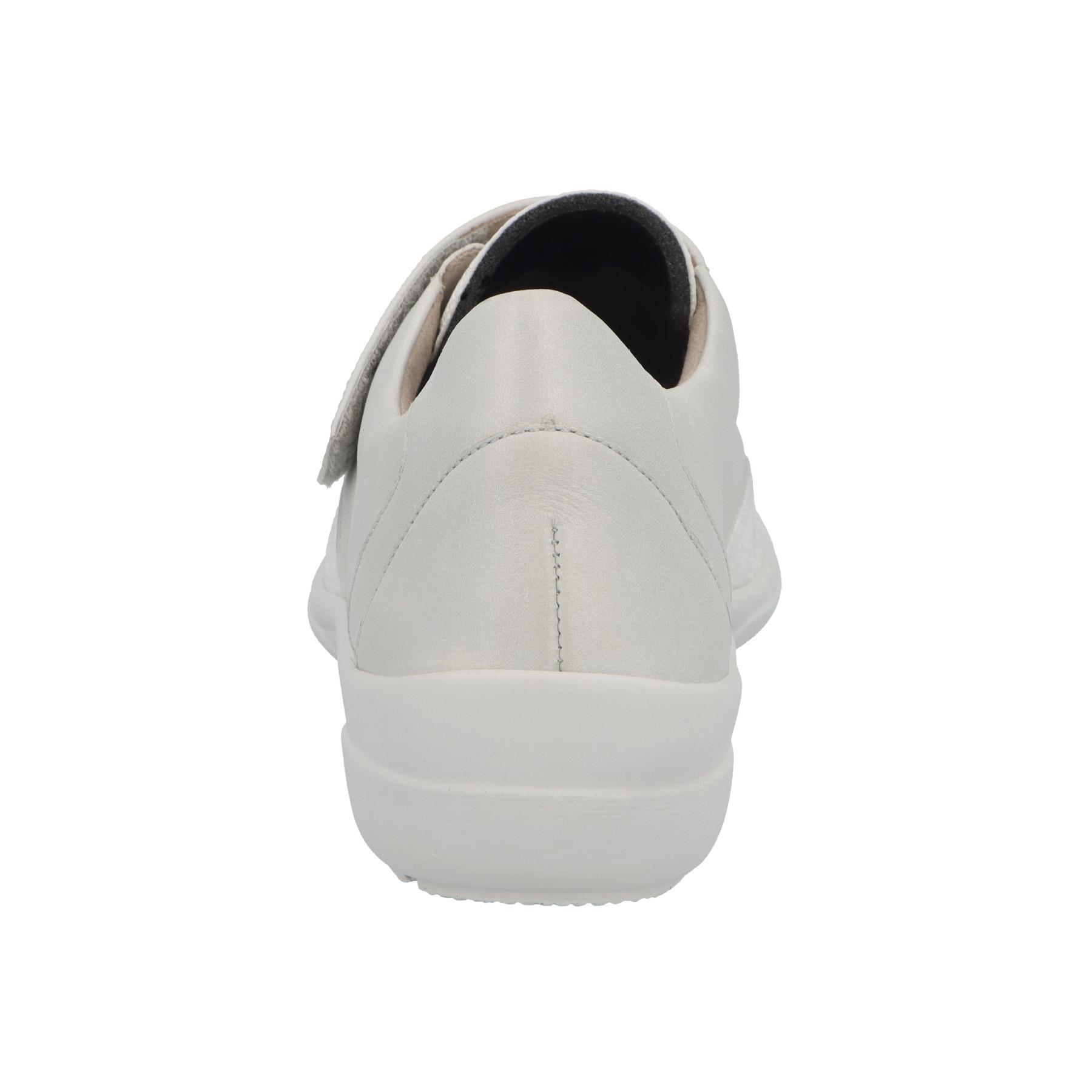 weiße slipper hinteransicht