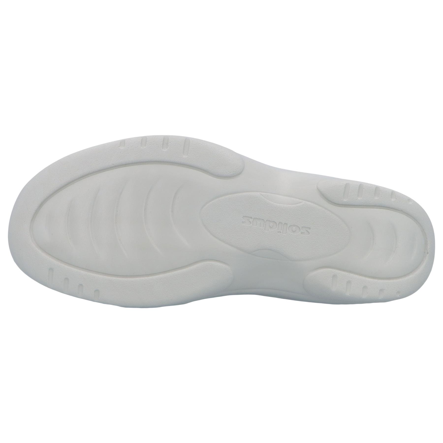 graue pantolette sohlenansicht