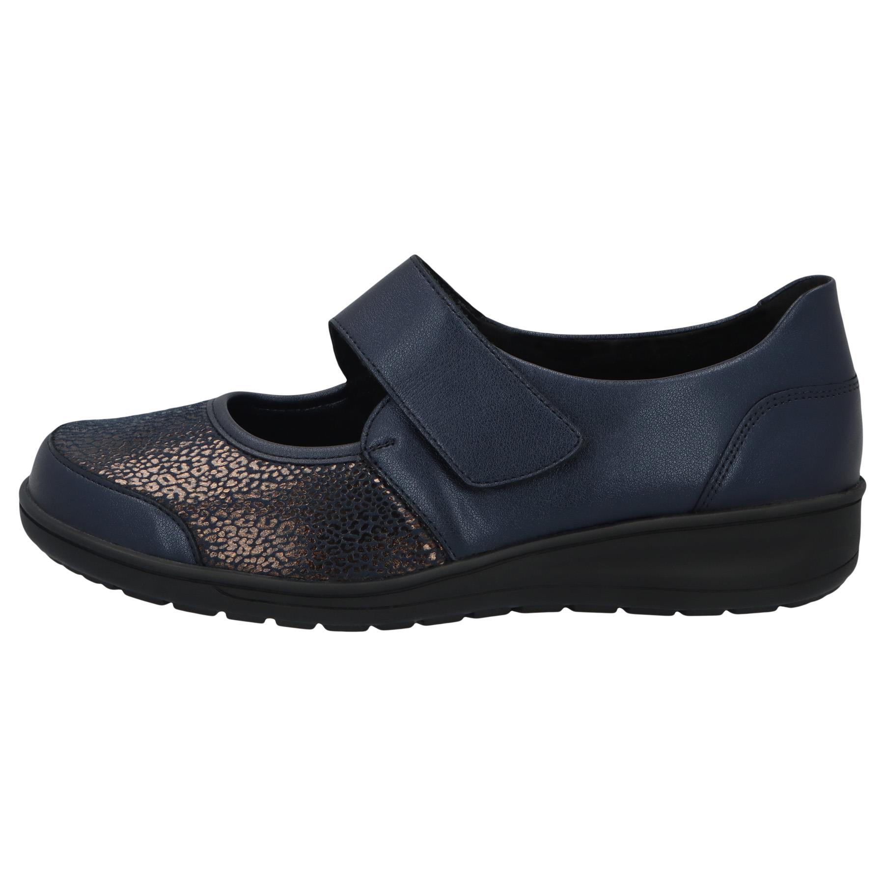 blaue slipper seitenansicht links