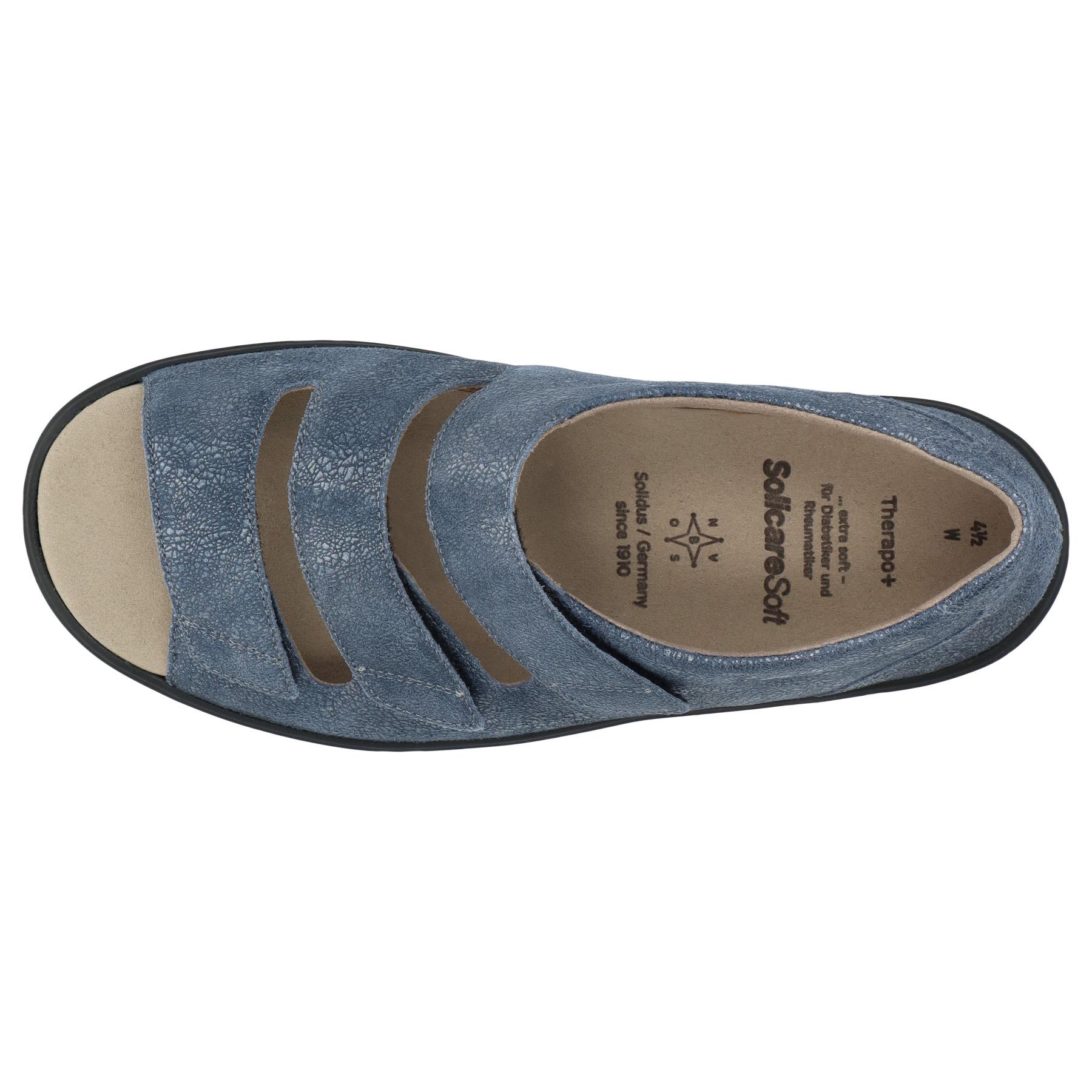 blaue sandale draufsicht