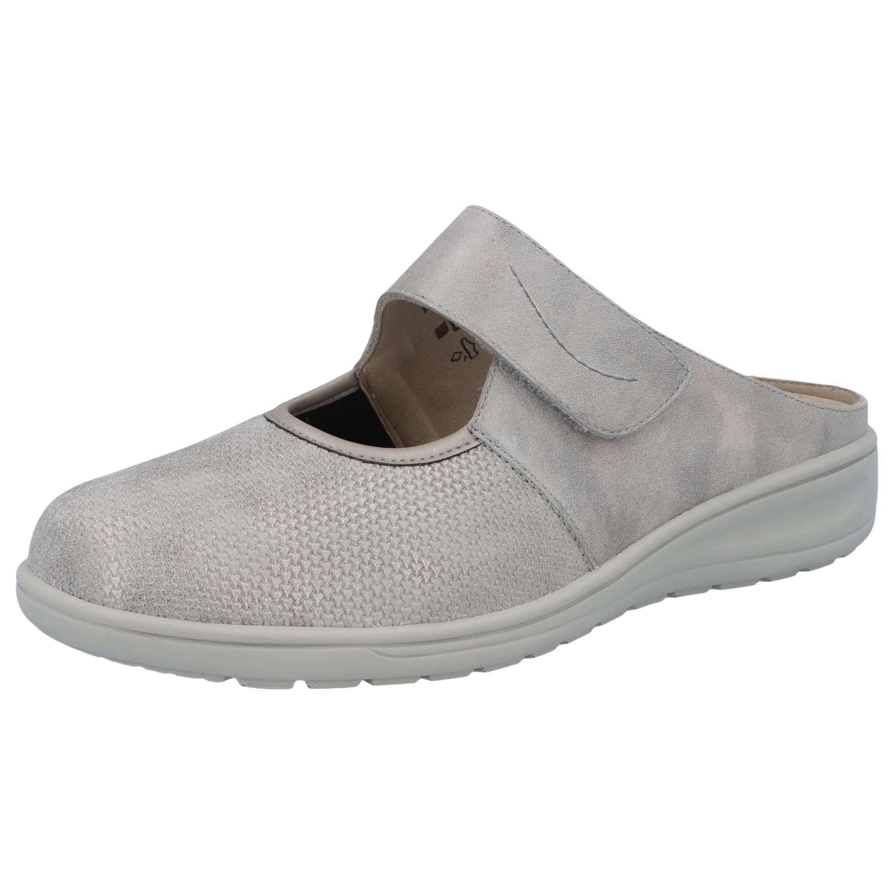 graue clogs 3-4 ansicht