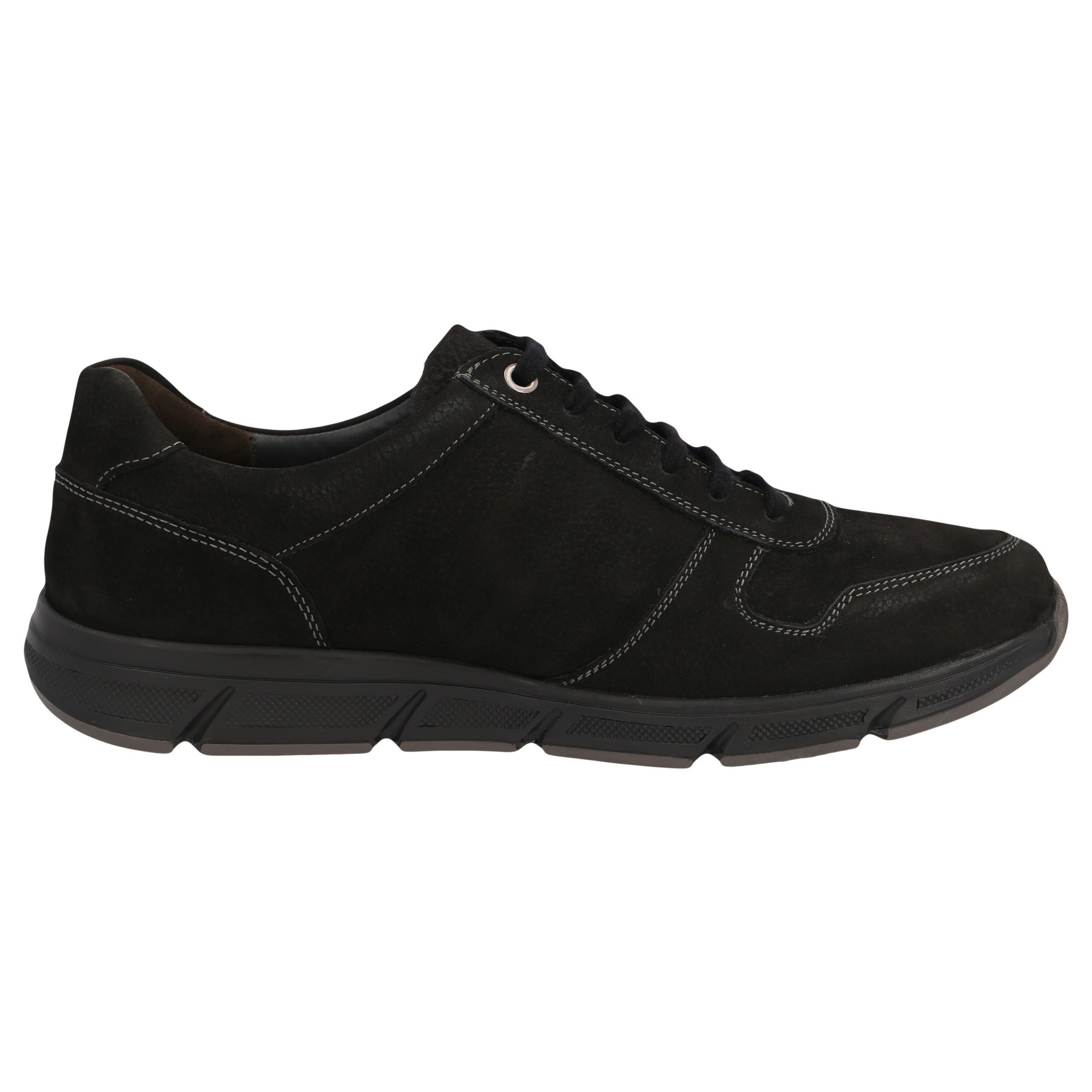 schwarze halbschuh seitenansicht rechts