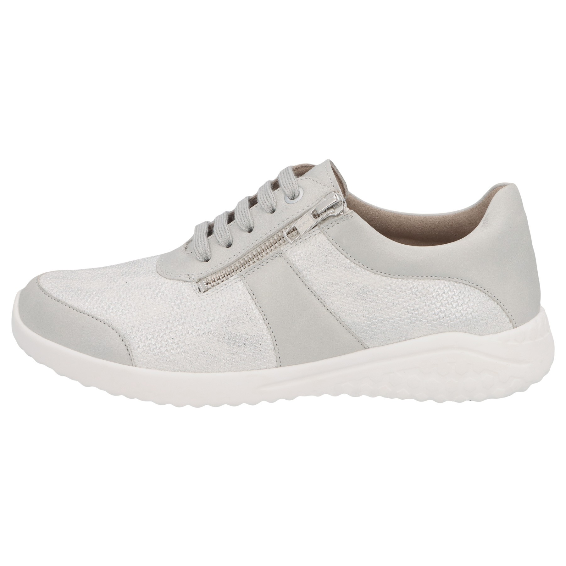 weiße halbschuh seitenansicht links