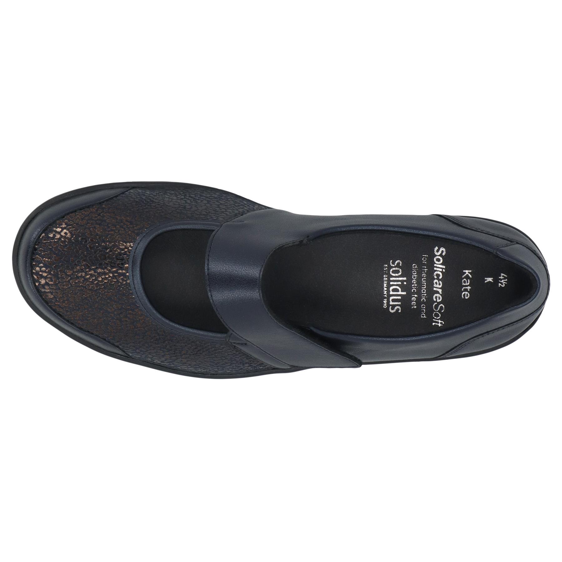 blaue slipper draufsicht