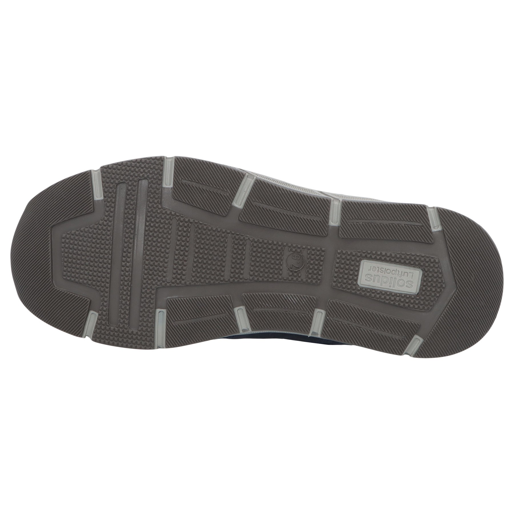 blaue halbschuh sohlenansicht