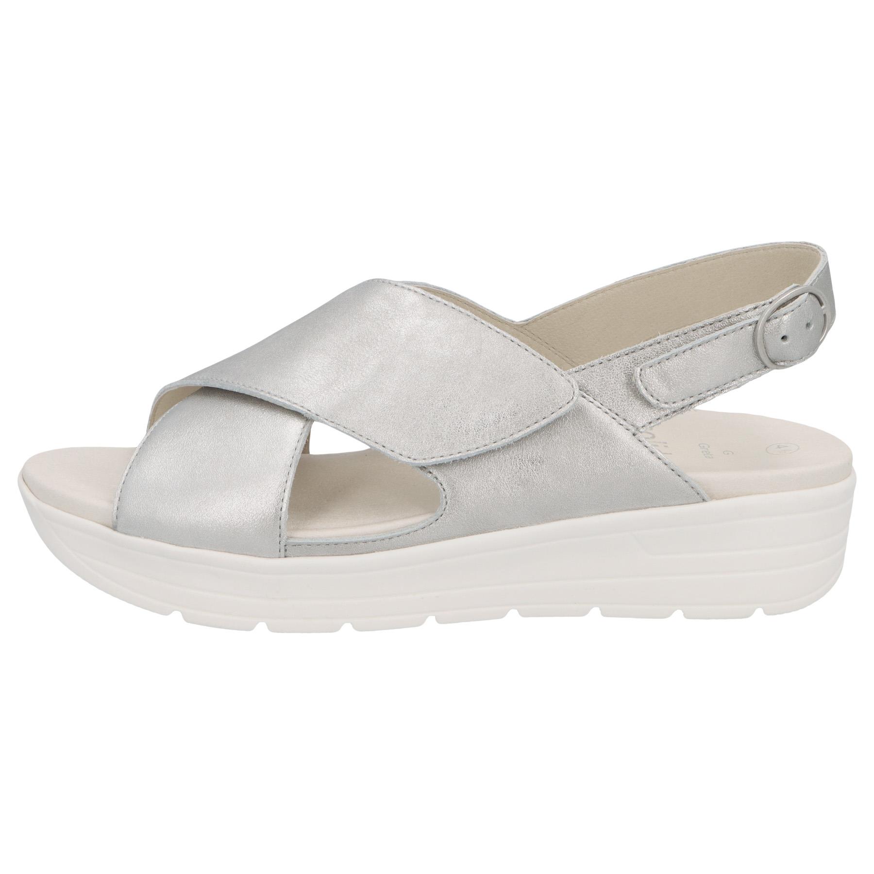 graue sandale seitenansicht links