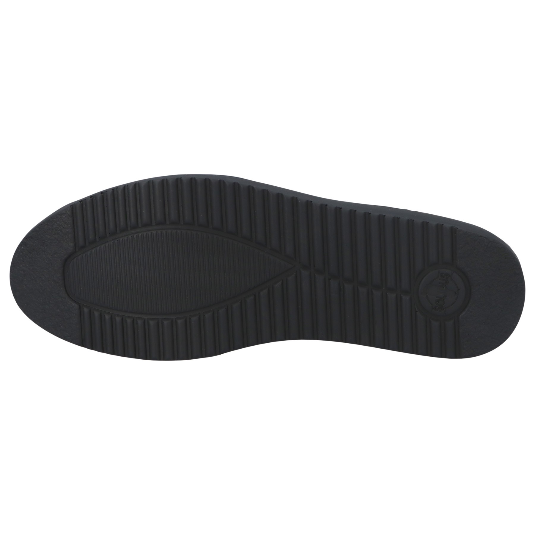 schwarze halbschuh sohlenansicht