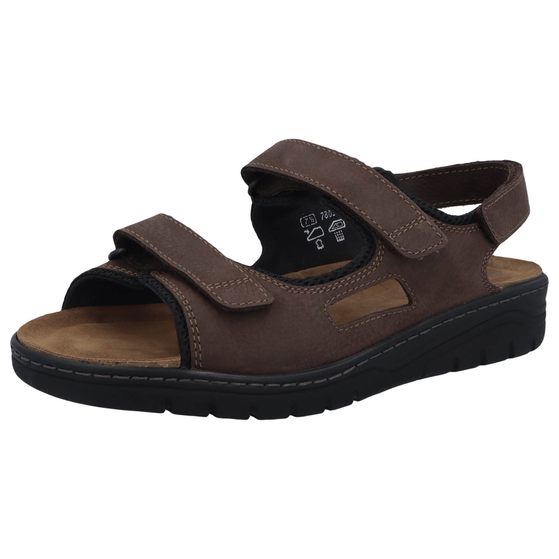 schwarze sandale 3-4 ansicht