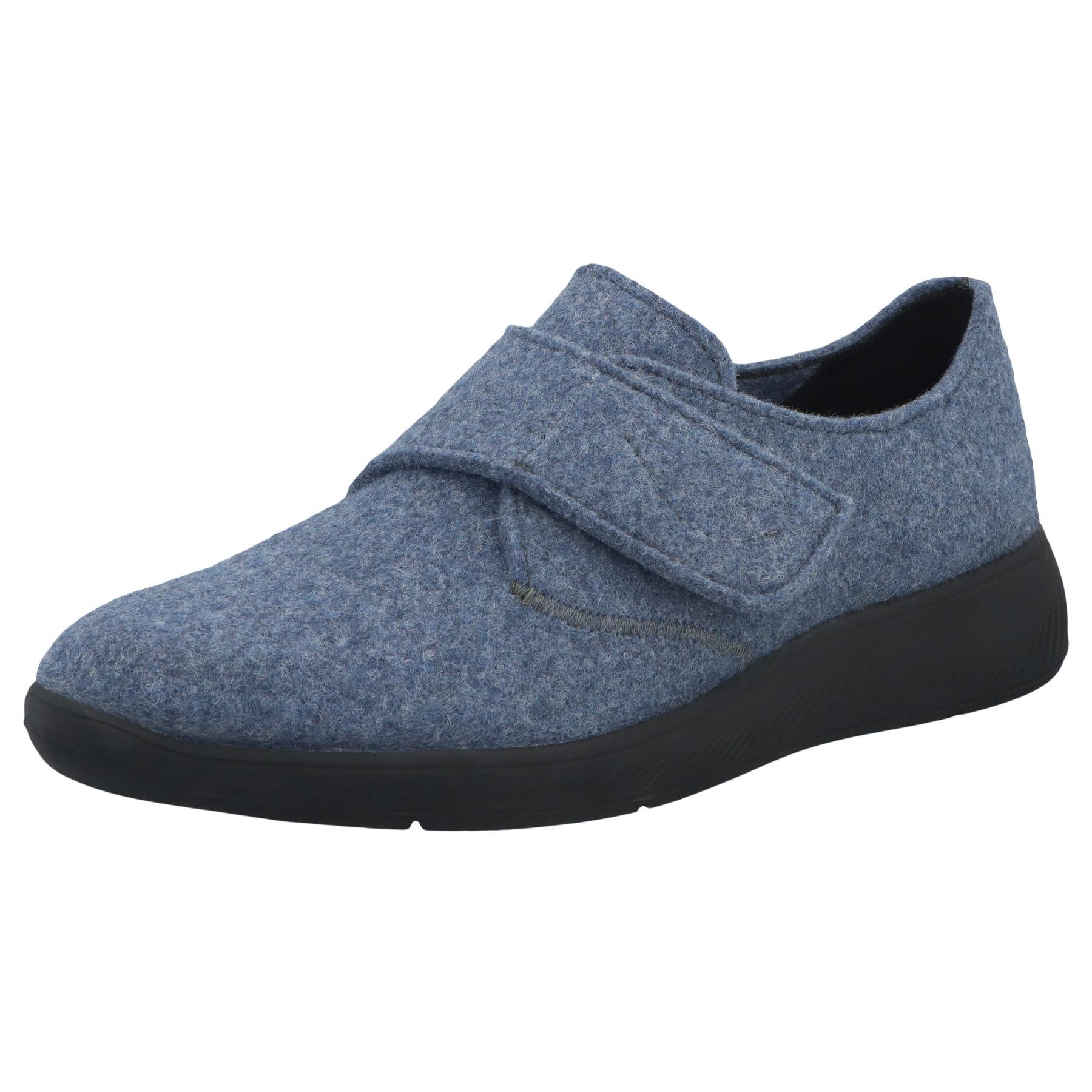 blaue halbschuh 3-4 ansicht